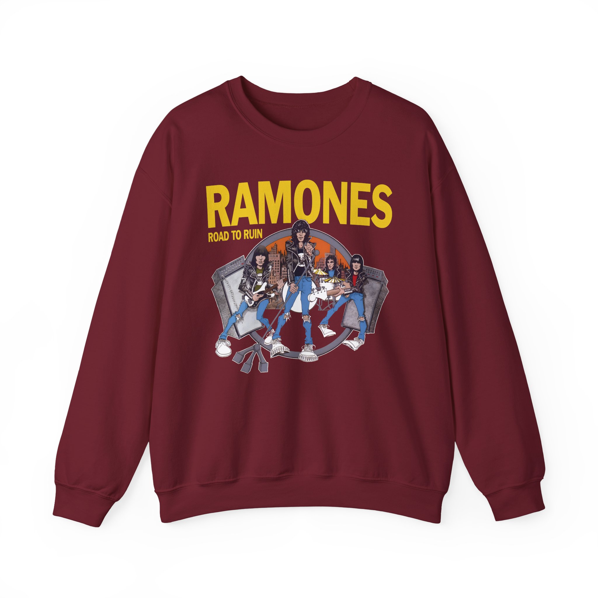 Ramones Ramones I Wanna Be Sedated Unisex Heavy Blendâ„¢ Crewneck Sweatshirt