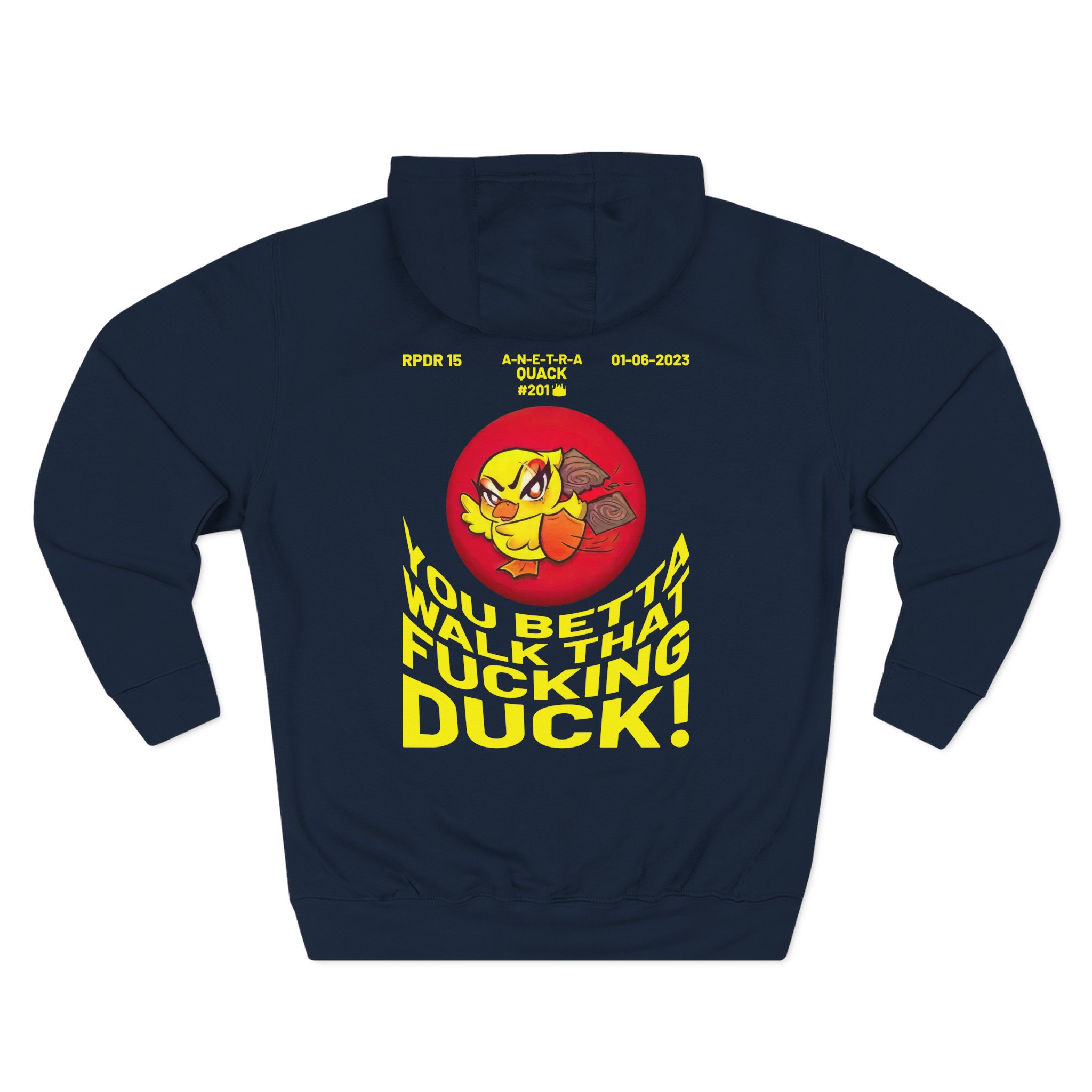 Anetra You Betta Three-Panel Fleece Hoodie