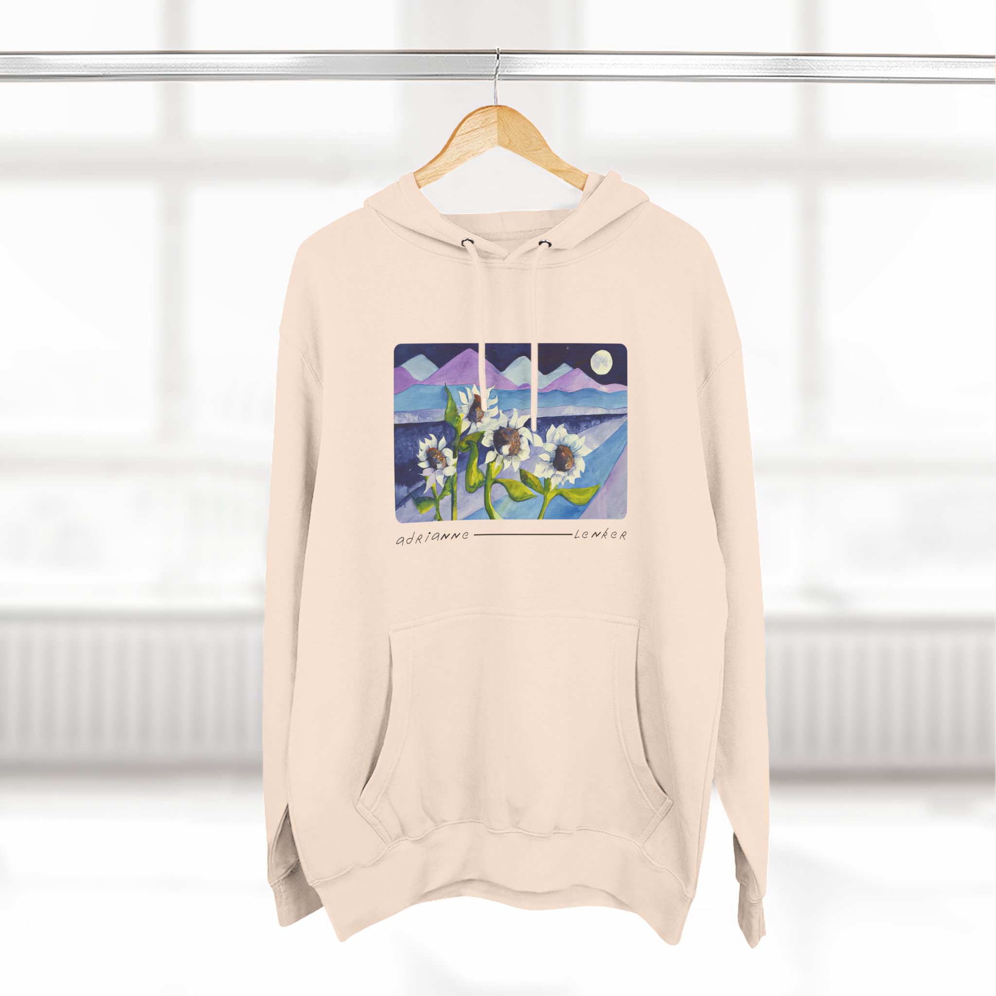 Adrianne Lenker Mema Moonflowers Three-panel Fleece Hoodie
