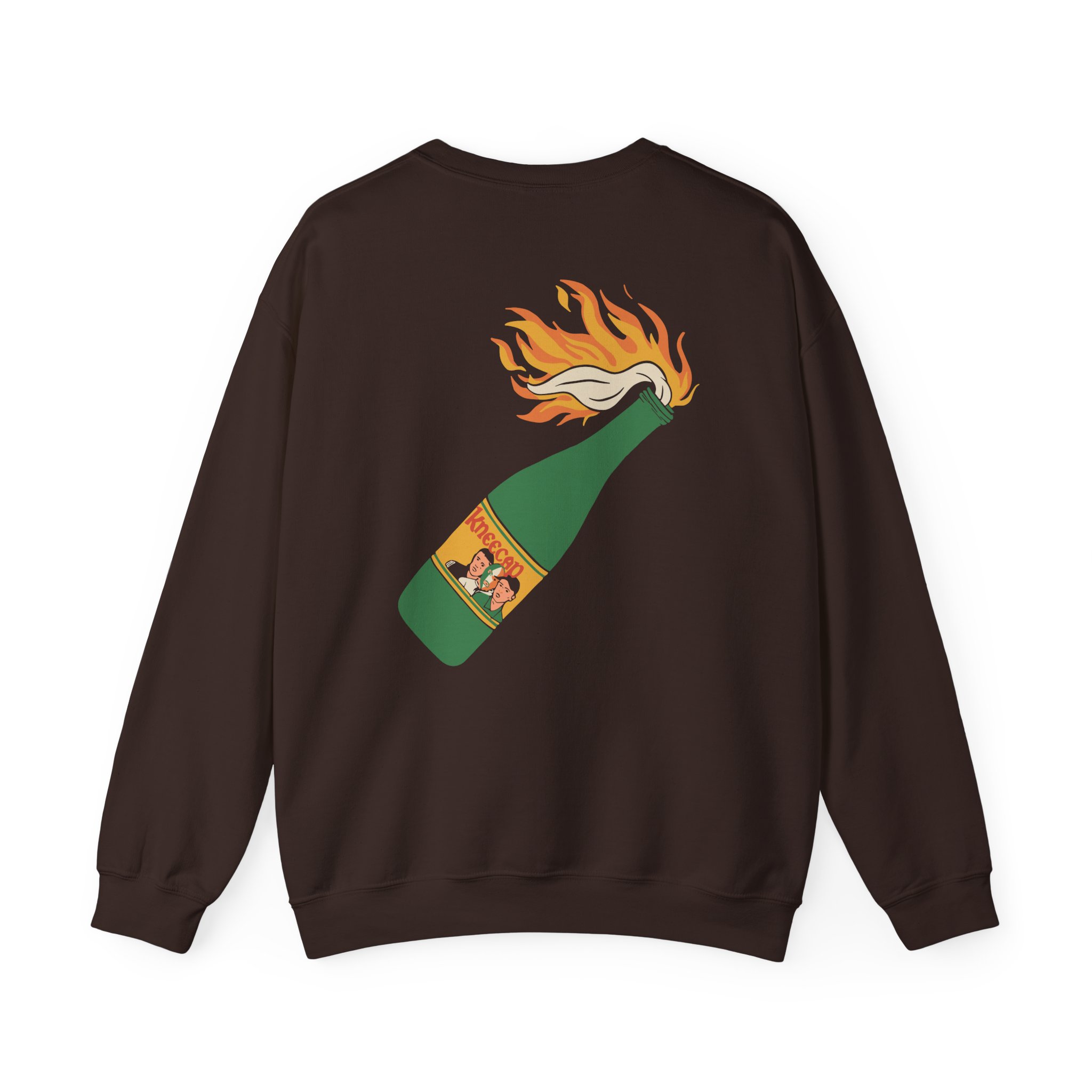 Flaming Buckfast Unisex Heavy Blendâ„¢ Crewneck Sweatshirt