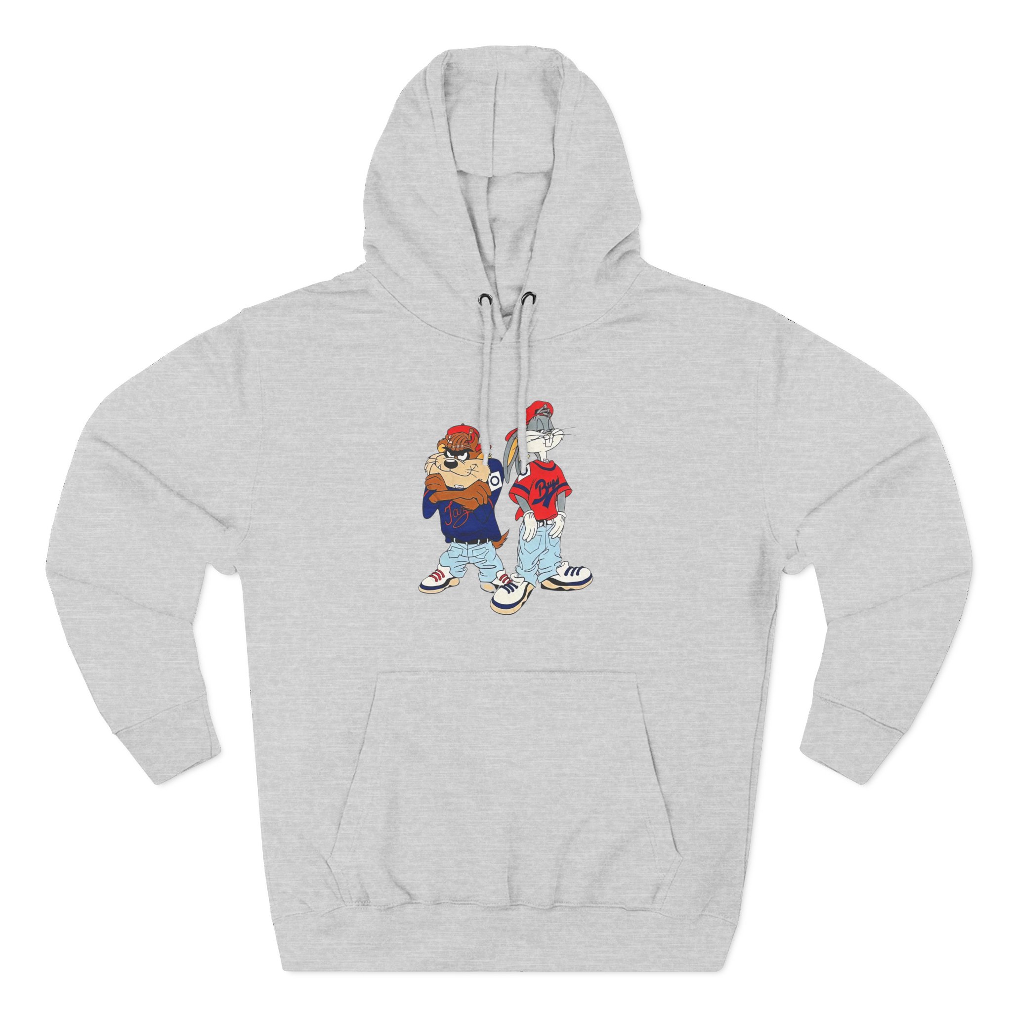 Vintage 90s Looney Tunes Bugs Taz Kris’s Kross Three-Panel Fleece Hoodie