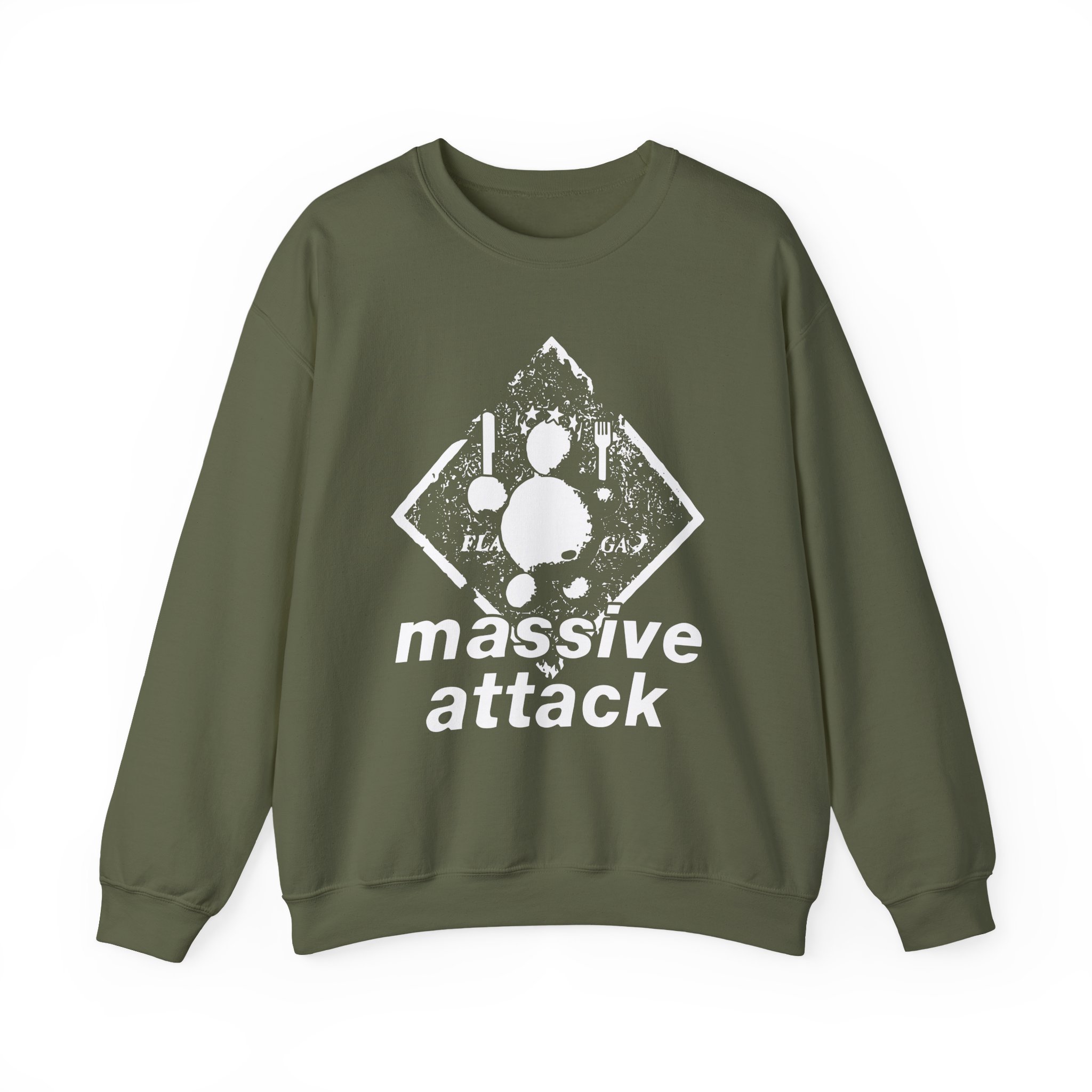 Massive Attack Unisex Heavy Blendâ„¢ Crewneck Sweatshirt