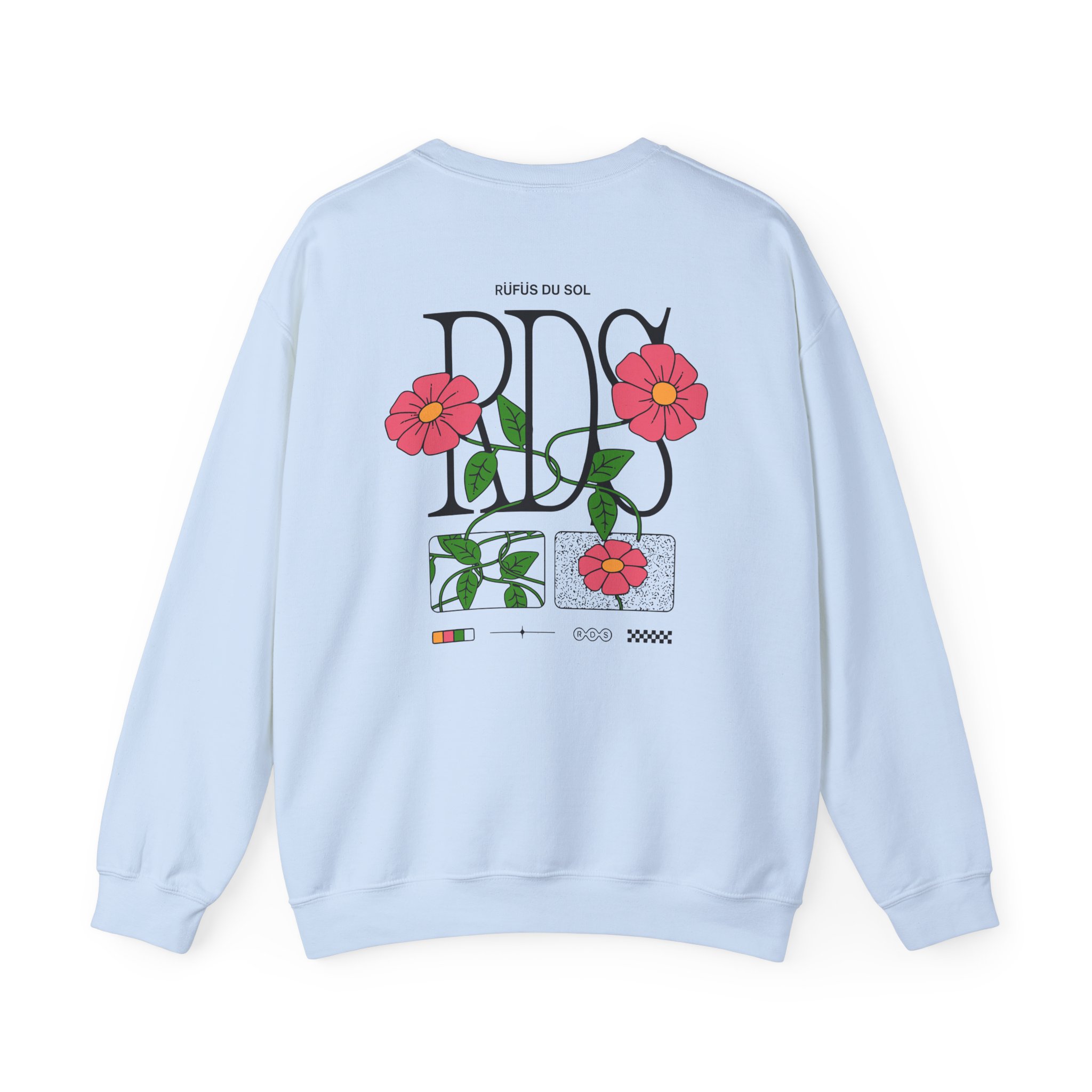 Rufus Du Sol Flower Ecru Unisex Heavy Blendâ„¢ Crewneck Sweatshirt