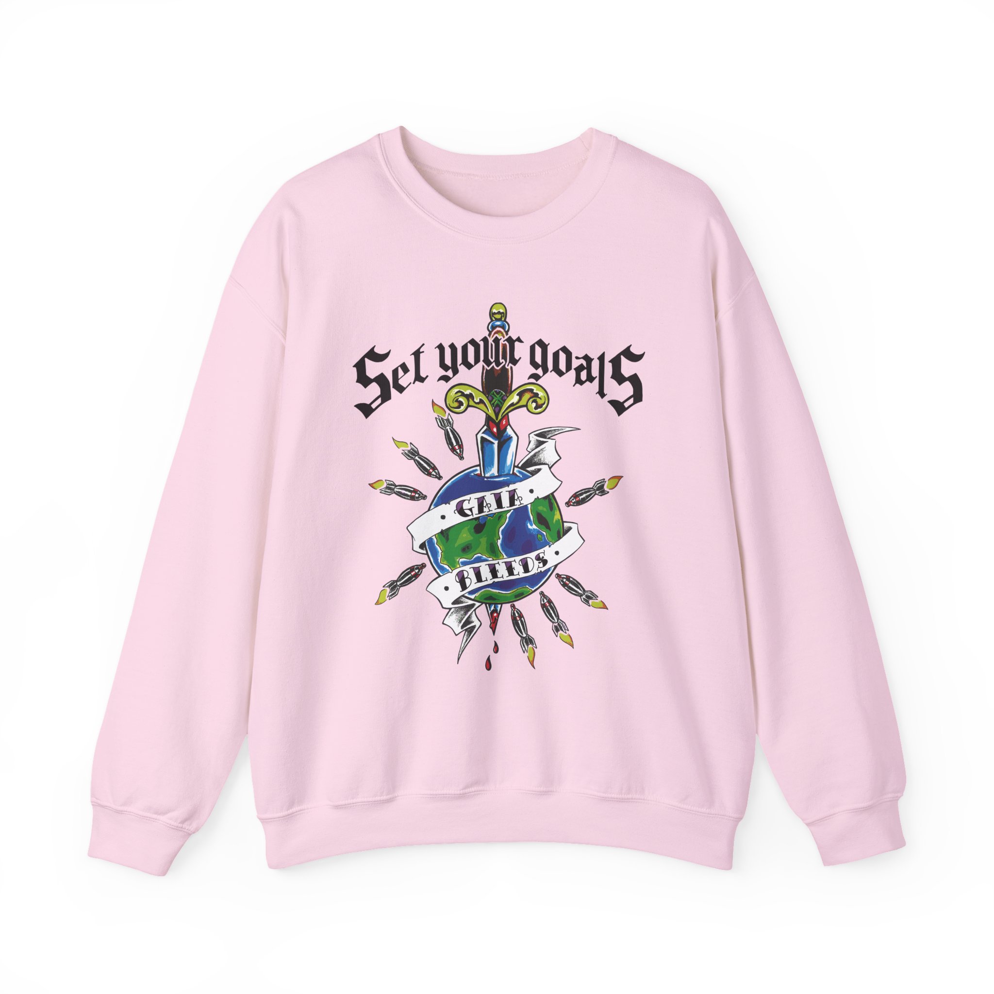 Set Your Goals Gaia Bleeds Unisex Heavy Blendâ„¢ Crewneck Sweatshirt