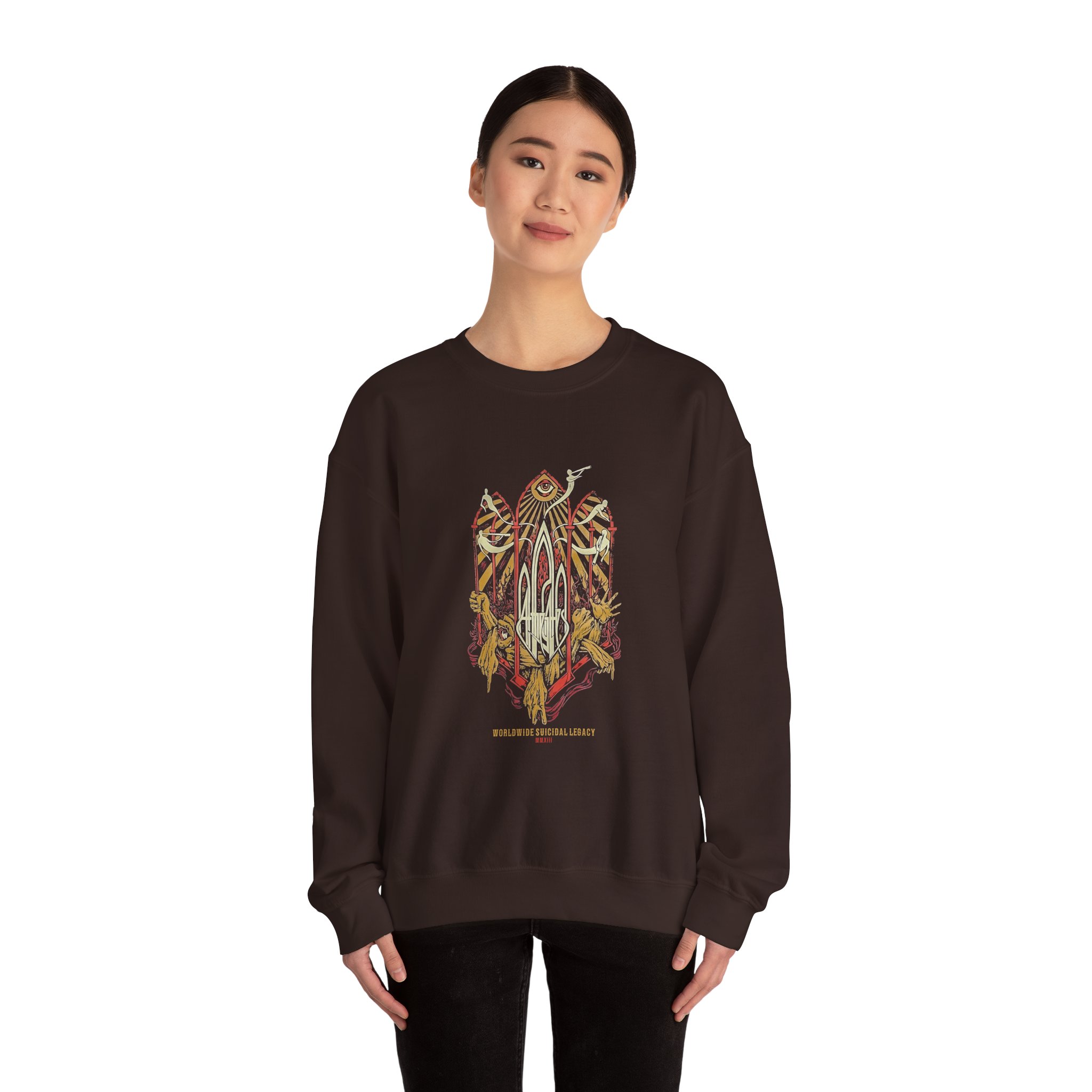 At the Gates Suicidal Legacy Unisex Heavy Blend Crewneck Sweatshirt