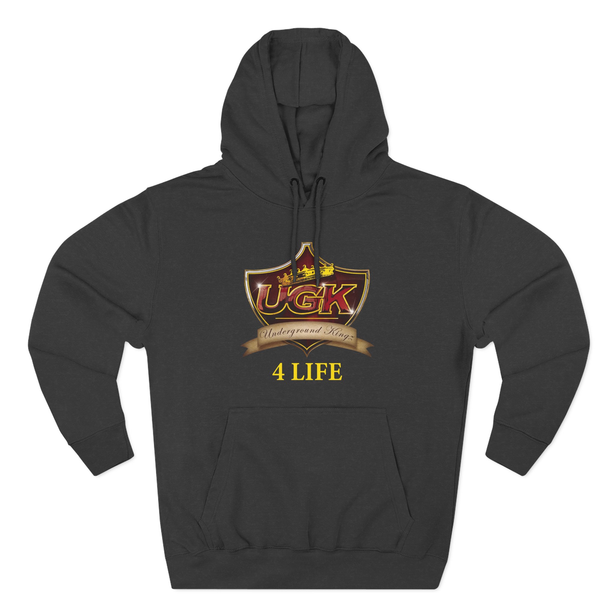 UGK 4 Life Three-Panel Fleece Hoodie