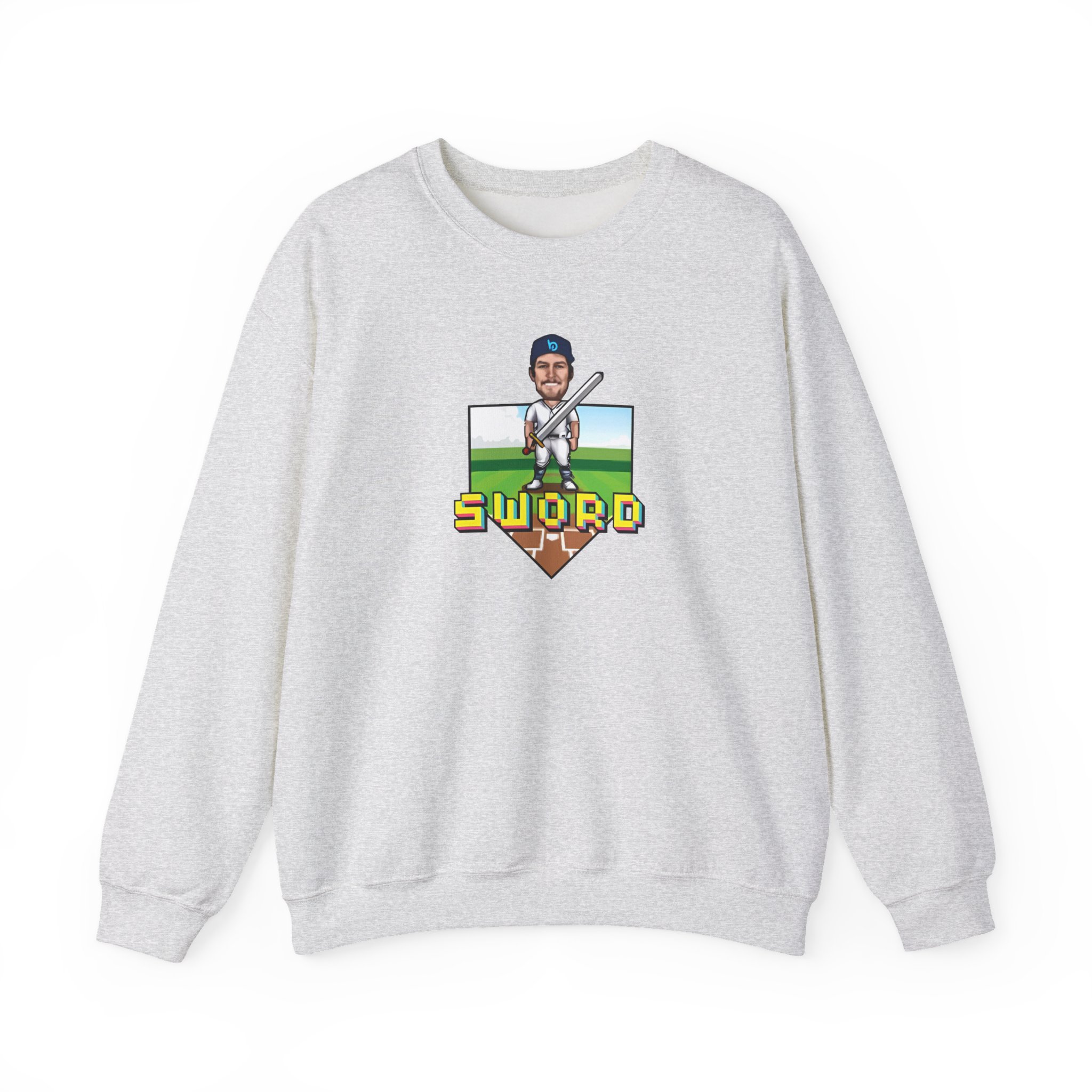 Trevor Bauer Sword Pixel Art Unisex Heavy Blendâ„¢ Crewneck Sweatshirt