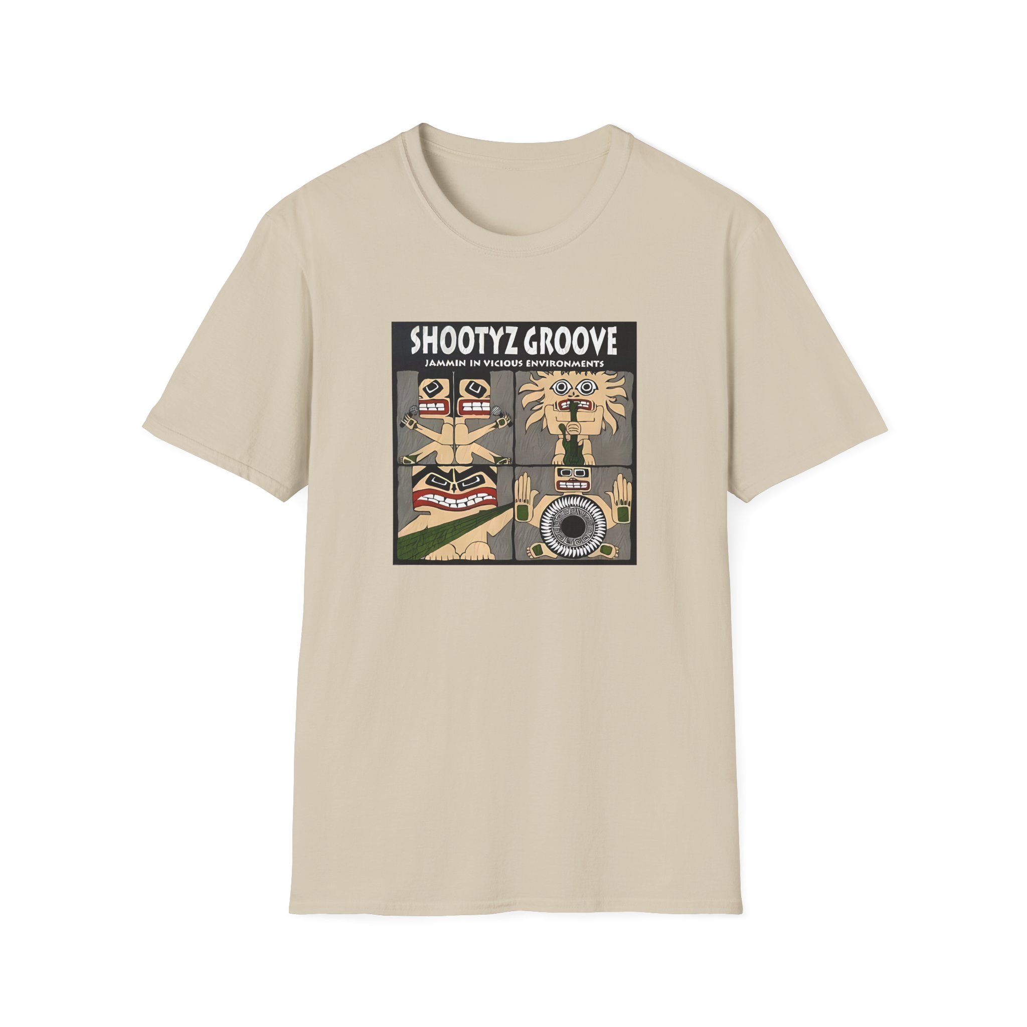 Shootyz Groove Jammin in Vicious Environments Album Cover Unisex Softstyle T-Shirt