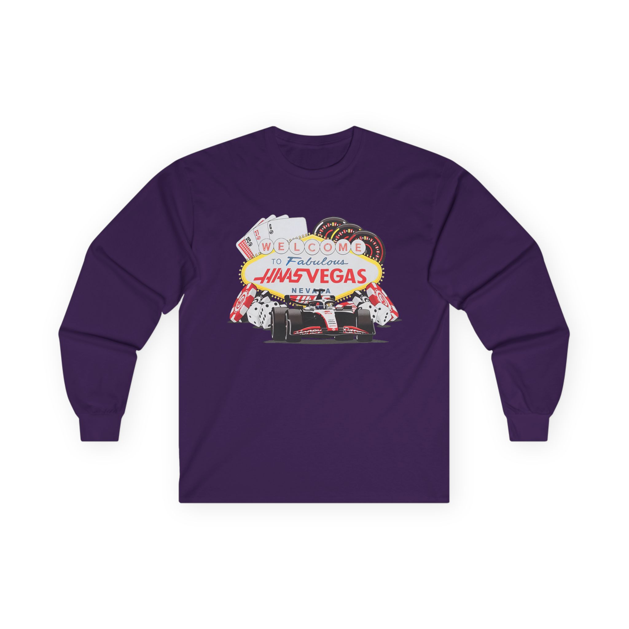 Haas F1 Las Vegas Gp Unisex Ultra Cotton Long Sleeve Tee