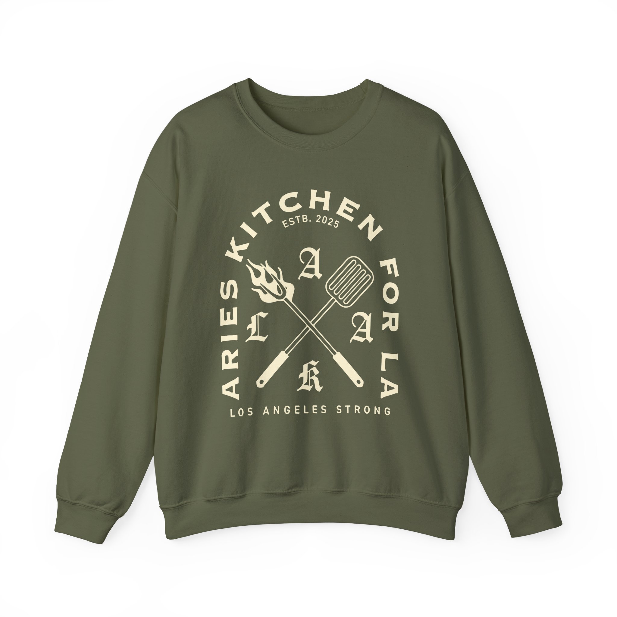 Julien Solomita Aries Kitchen for La Unisex Heavy Blendâ„¢ Crewneck Sweatshirt
