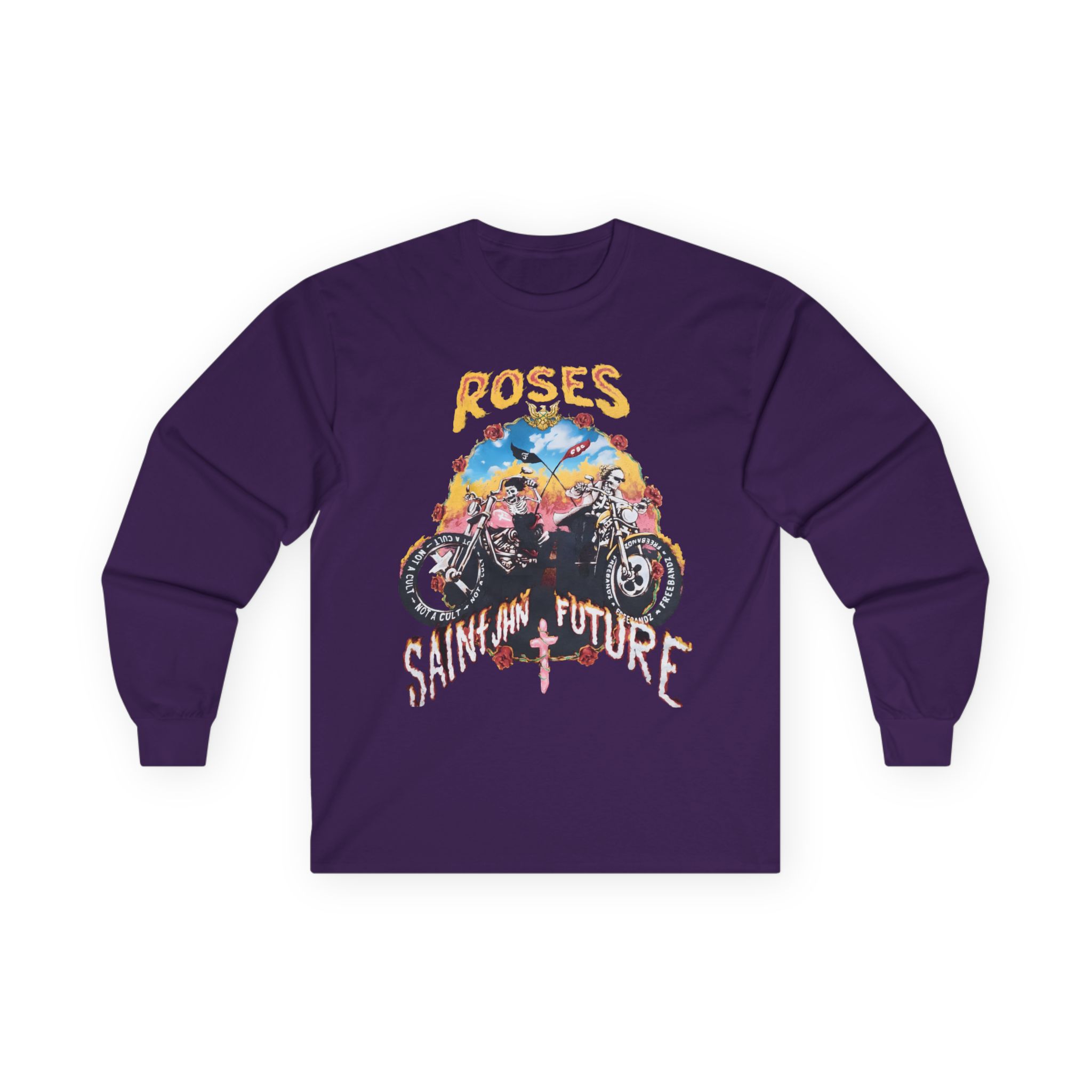 Saint Jhn Not a Cult X Freebandz Roses Unisex Ultra Cotton Long Sleeve Tee