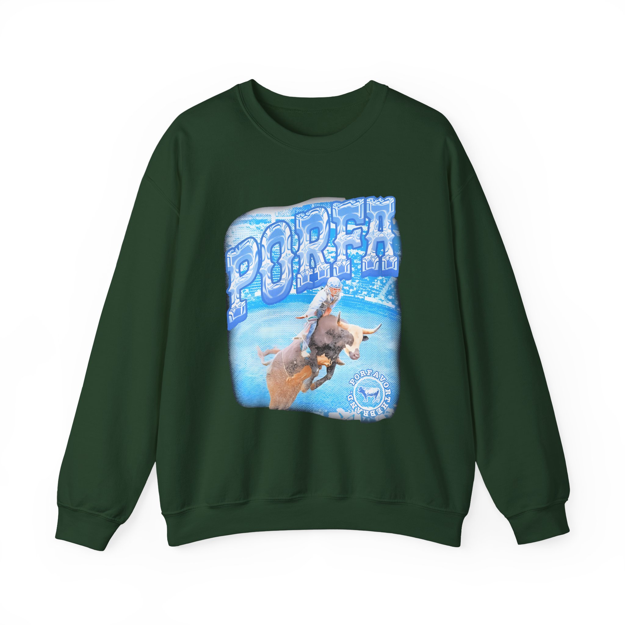 Porfa Rodeo Por Favor Unisex Heavy Blendâ„¢ Crewneck Sweatshirt