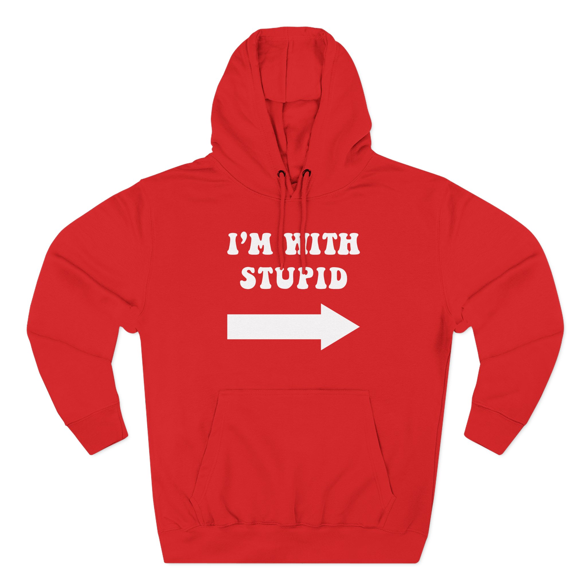 Jimmy Kimmel I'm With Stupid Three-Panel Fleece Hoodie