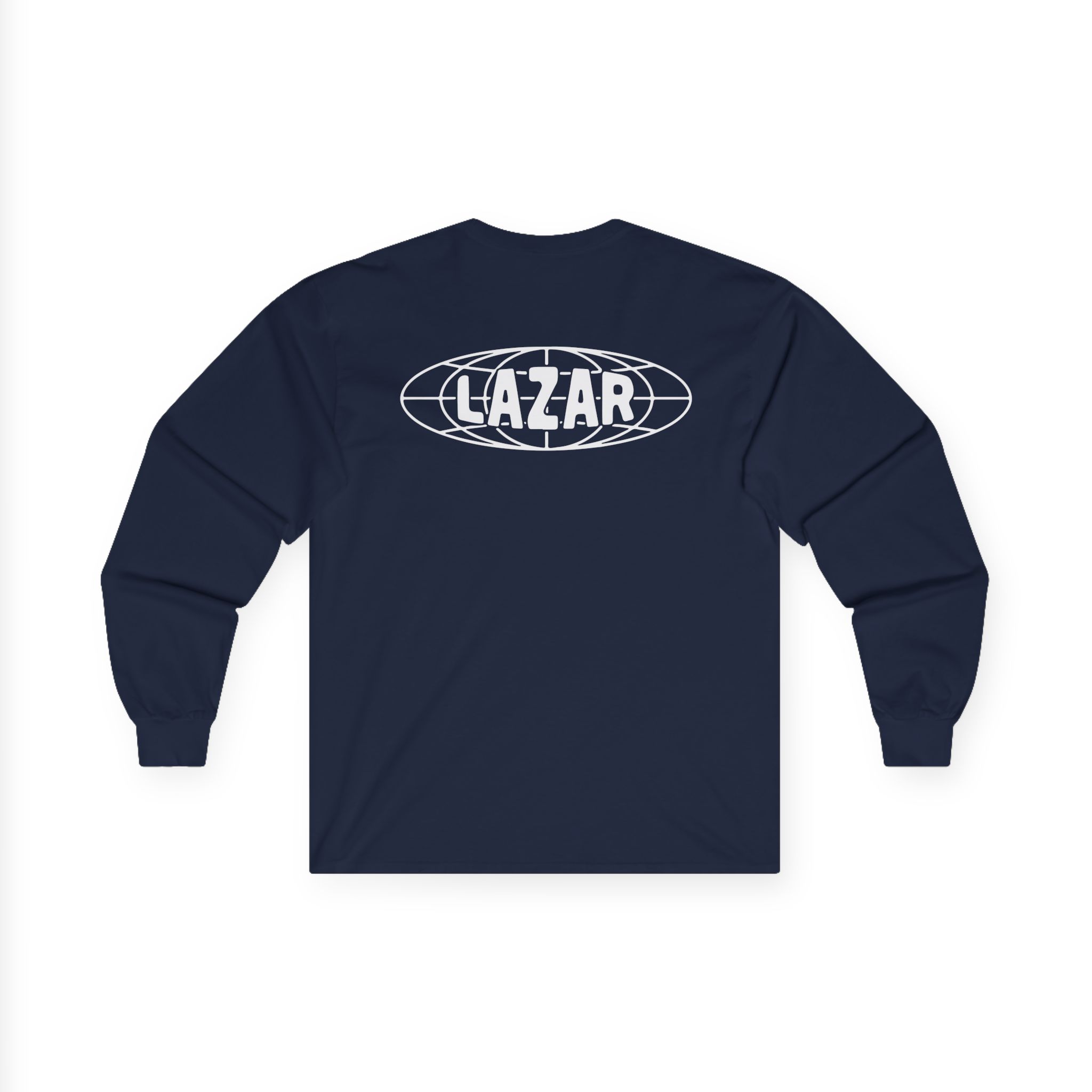 Lazarbeam Globe Indigo Unisex Ultra Cotton Long Sleeve Tee
