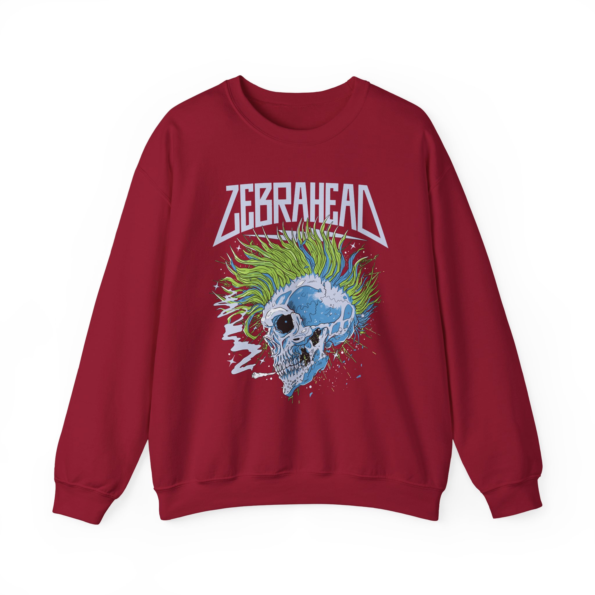 Zebrahead Skull Unisex Heavy Blendâ„¢ Crewneck Sweatshirt