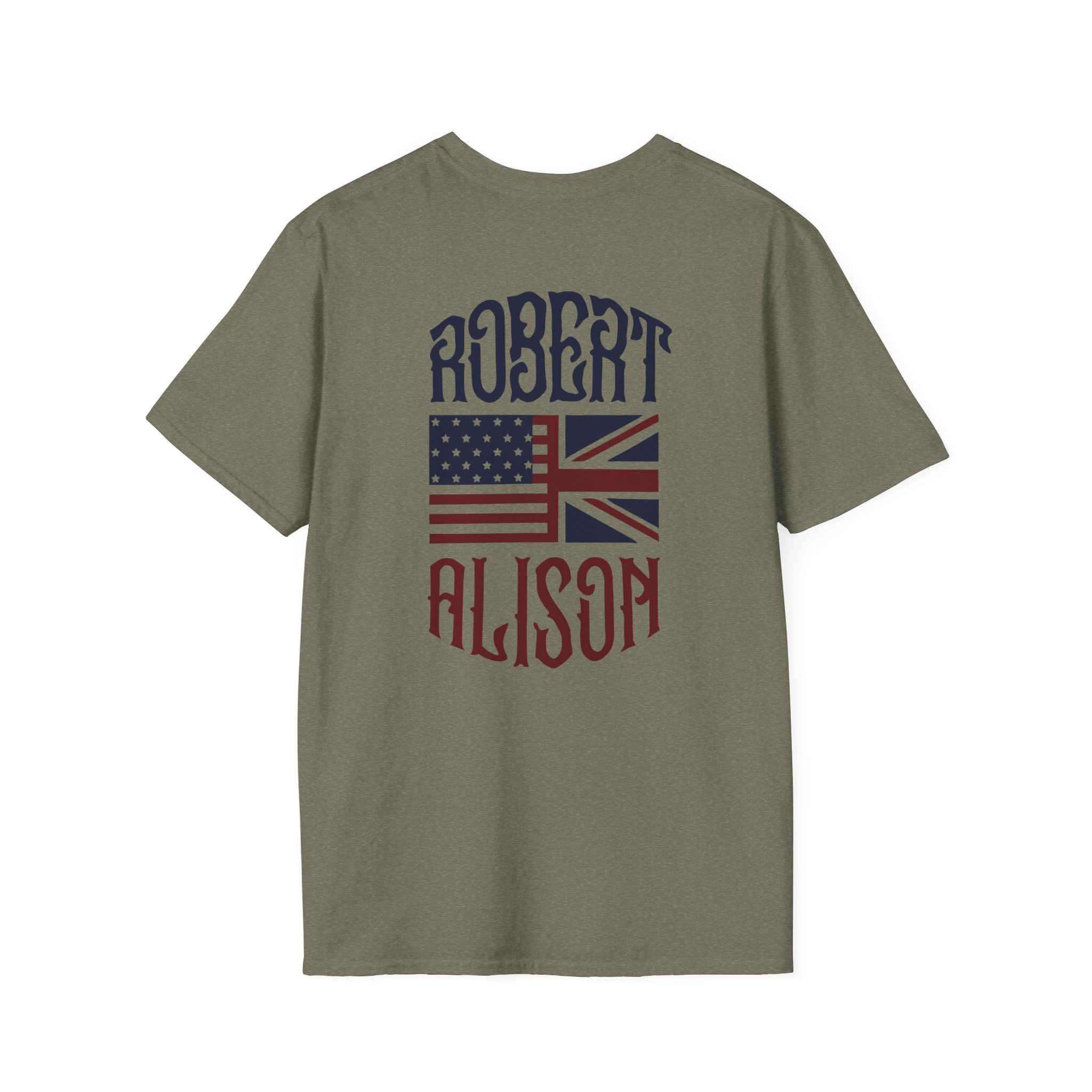 Robert Plant Inflated Type Unisex Softstyle T-Shirt