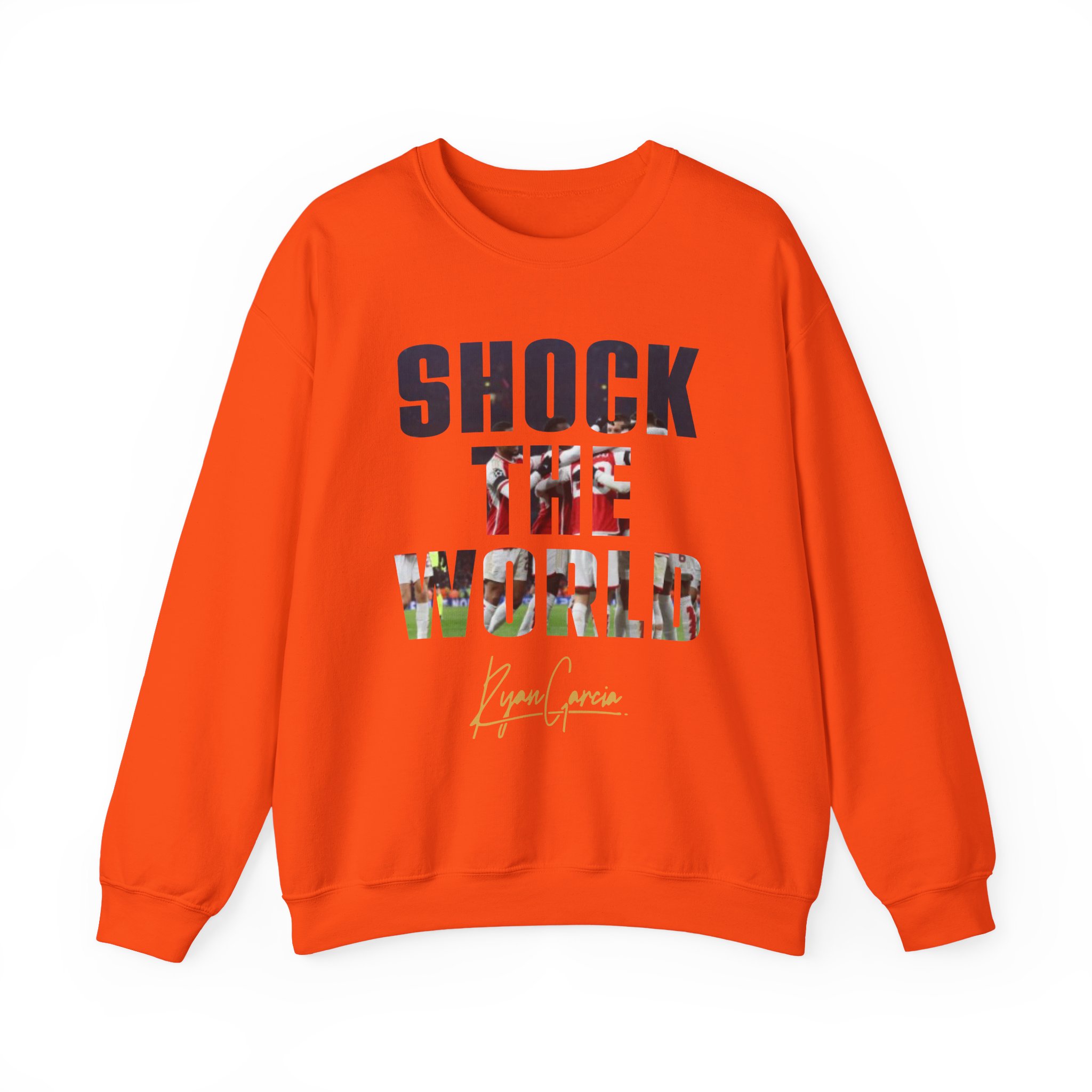Ryan Garcia shock the world Unisex Heavy Blendâ„¢ Crewneck Sweatshirt