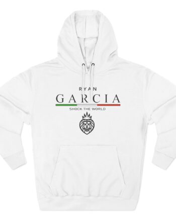Ryan Garcia shock the world Three-Panel Fleece Hoodie
