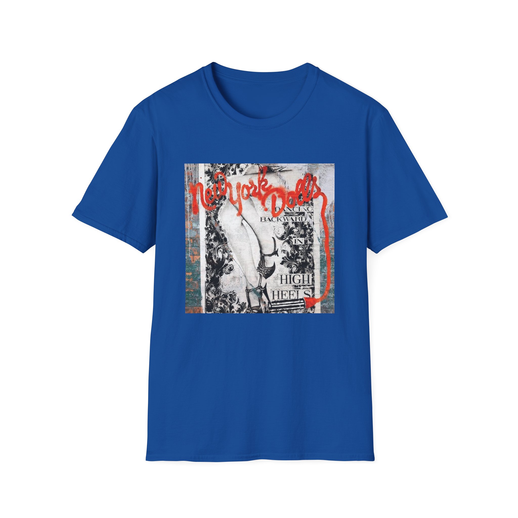 New York Dolls Dancing Backward Album Unisex Softstyle T-Shirt