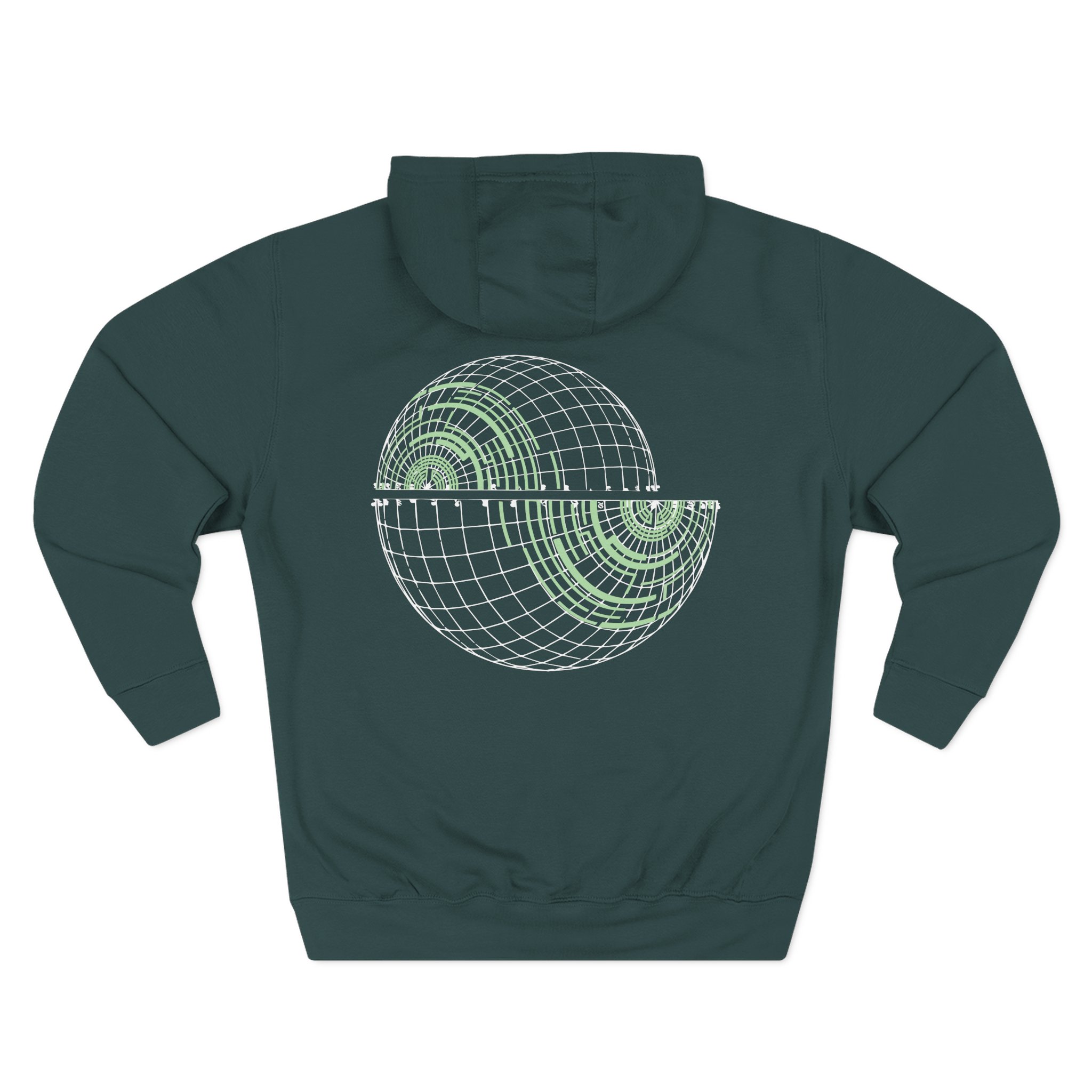 Pendulum Globe Glow in the Dark Logo Three-Panel Fleece Hoodie