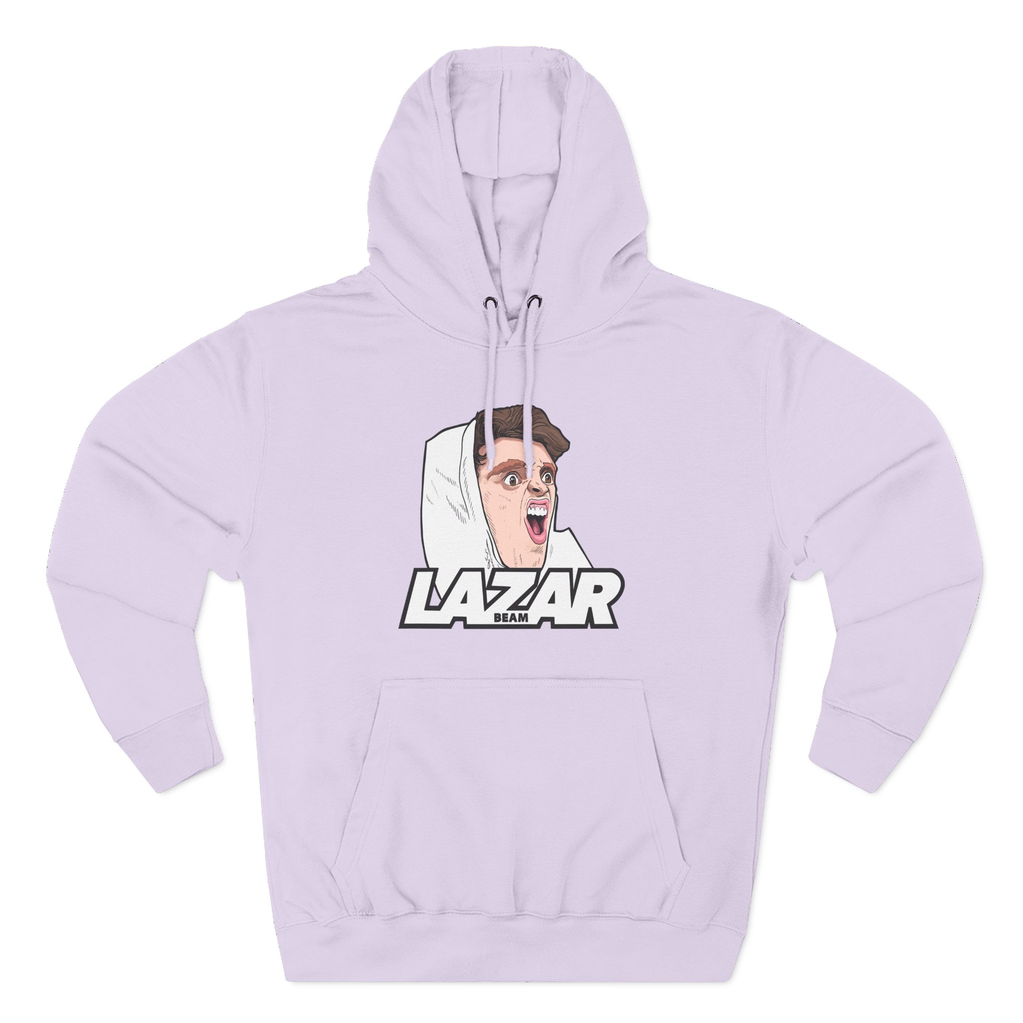 Lazar Silly Face Three-Panel Fleece Hoodie