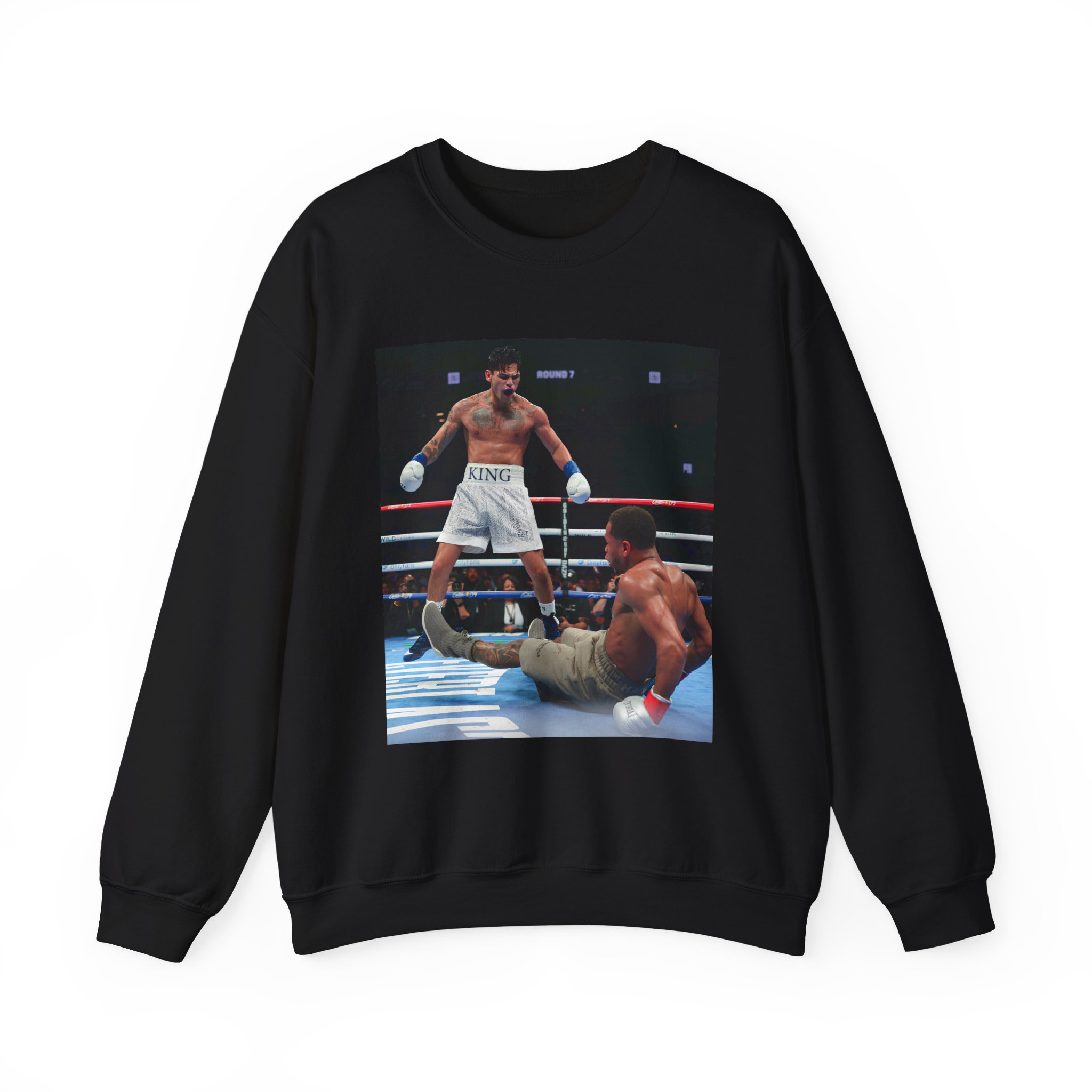 Ryan Garcia Knocks Down Devin Haney Unisex Heavy Blendâ„¢ Crewneck Sweatshirt