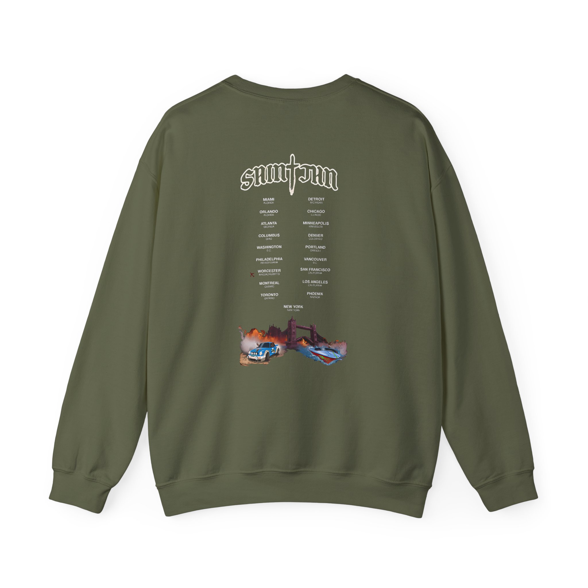 Saint JhnIgnorant Forever World Tour Unisex Heavy Blendâ„¢ Crewneck Sweatshirt