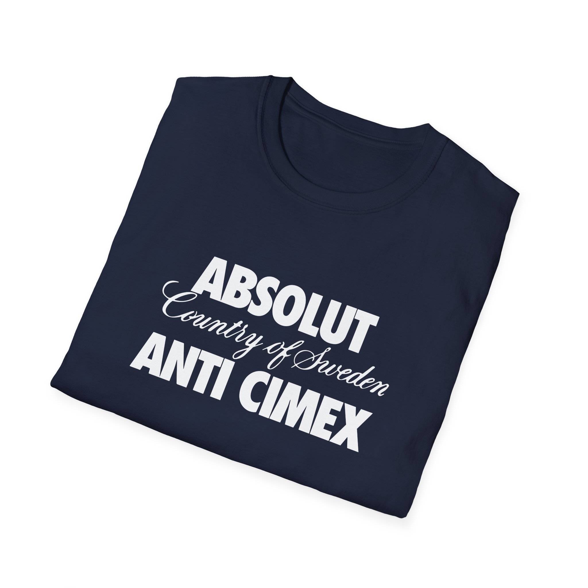 Anti Cimex Absolut Country of Sweden Unisex Softstyle T-shirt
