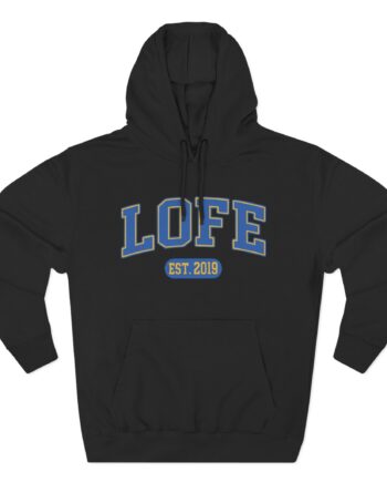 Lofe Three-Panel Fleece Hoodie