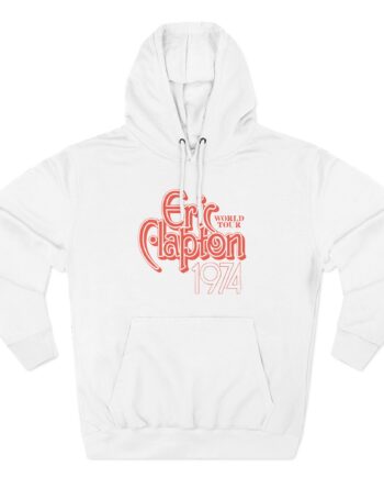 Eric Clapton World Tour 1974 Three-Panel Fleece Hoodie