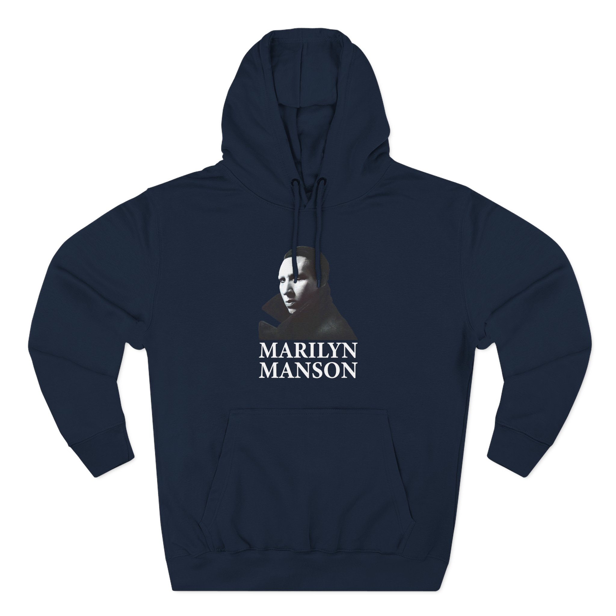 Marilyn Manson Face Three-Panel Fleece Hoodie