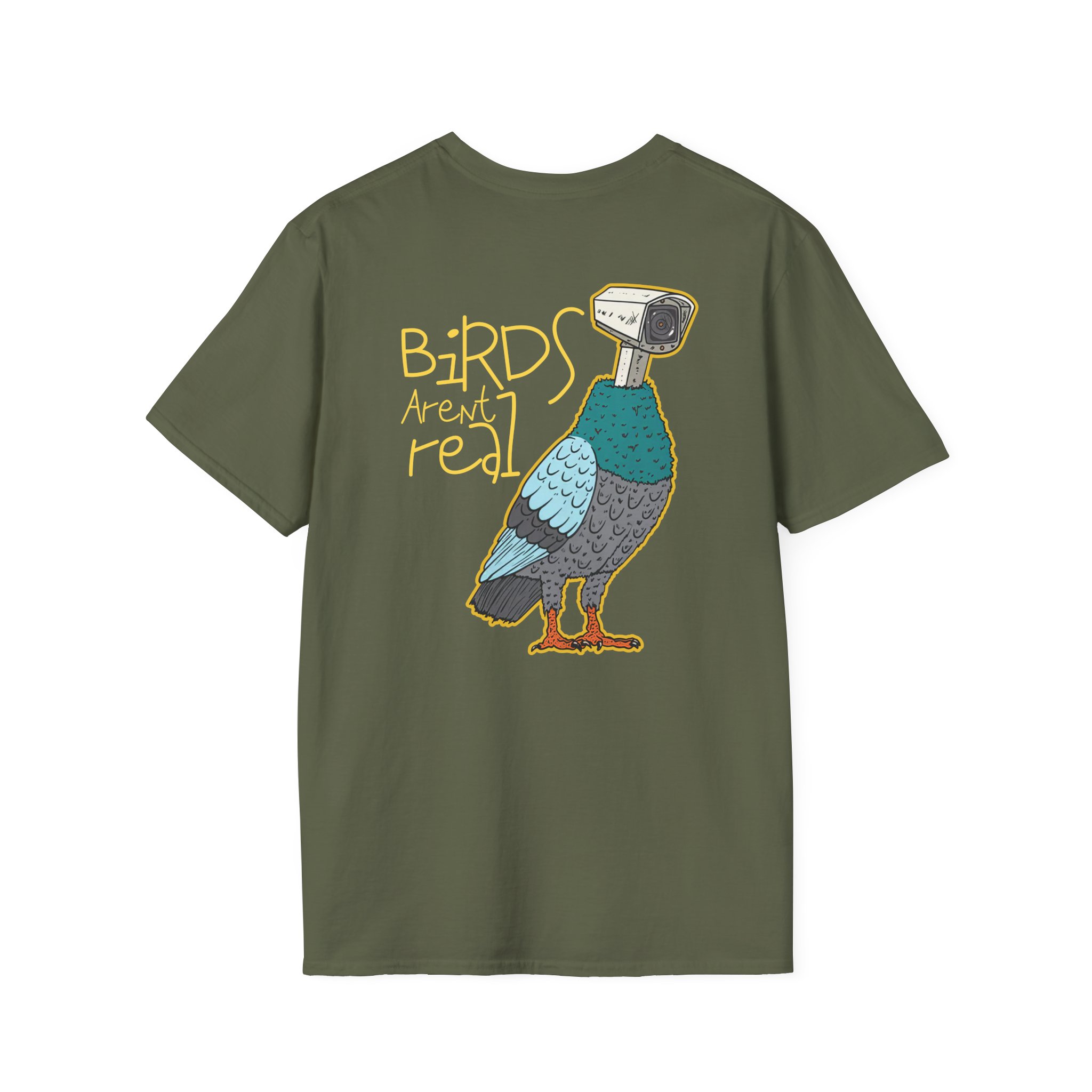 Birds Arent Real Unisex Softstyle T-Shirt