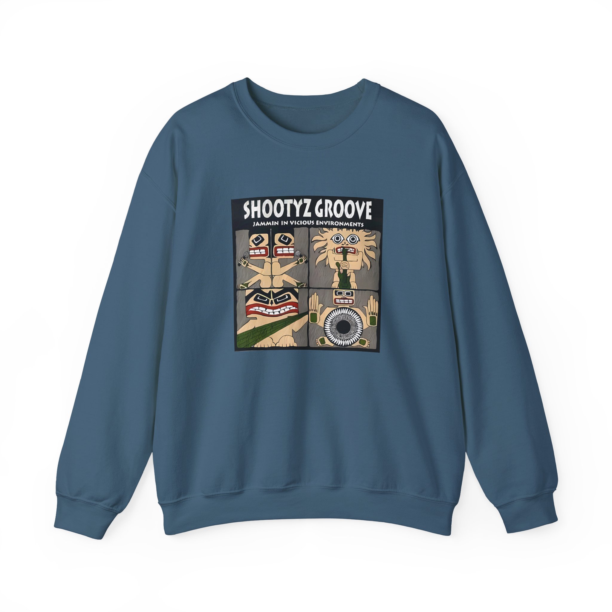 Shootyz Groove Jammin in Vicious Environments Album Cover Unisex Heavy Blendâ„¢ Crewneck Sweatshirt