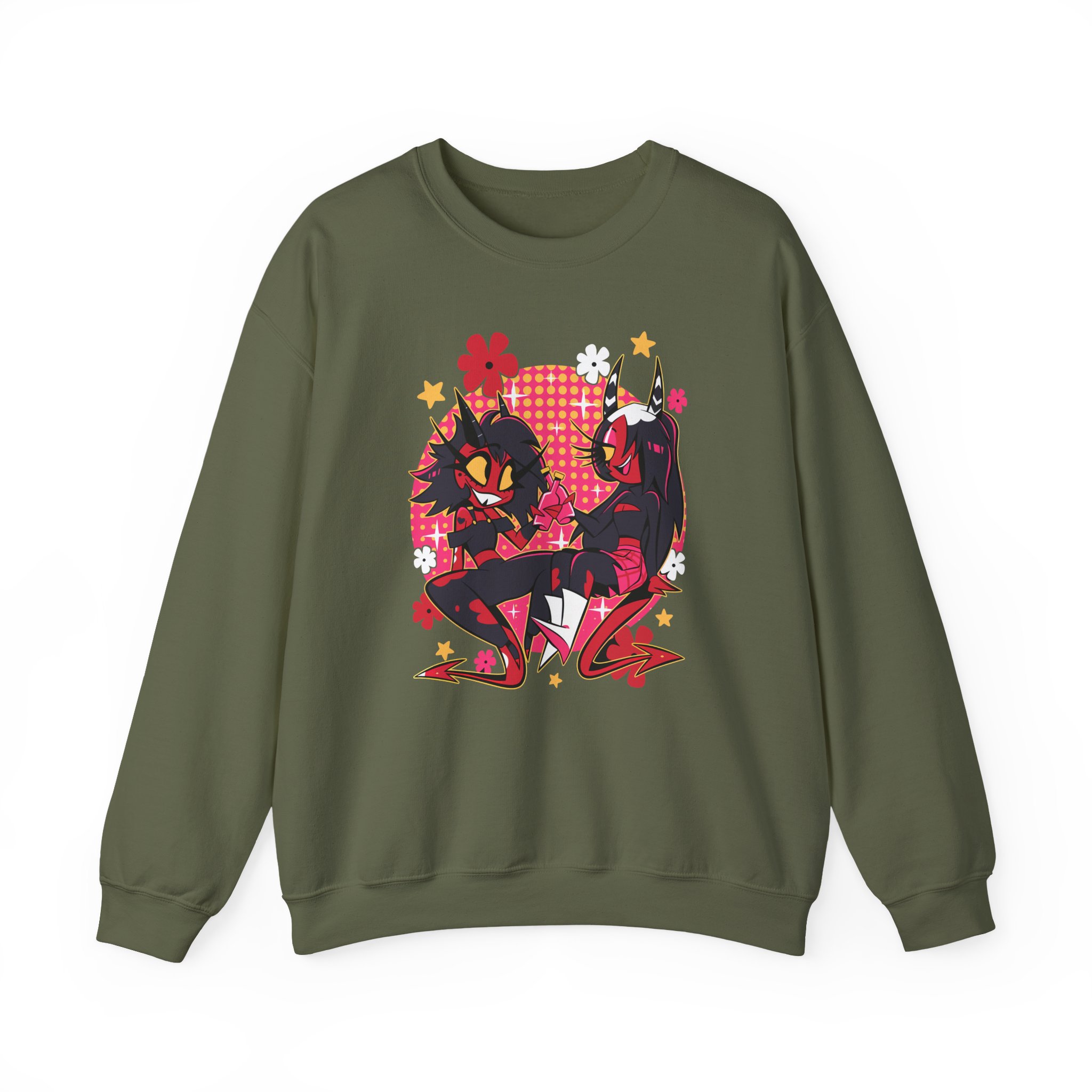 Vivziepop Hells Belles Unisex Heavy Blendâ„¢ Crewneck Sweatshirt