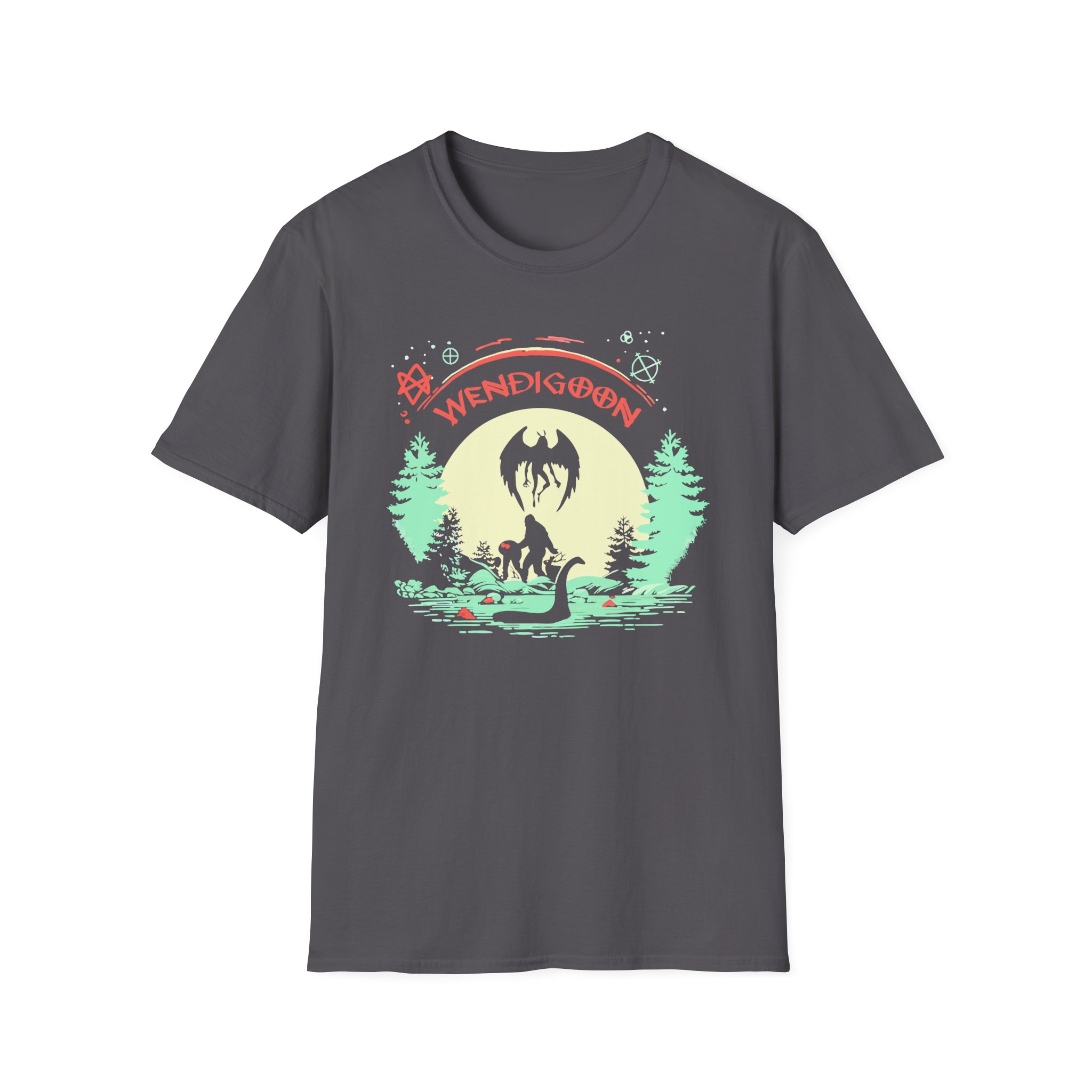 Wendigoon Cryptids on Tour Unisex Softstyle T-Shirt
