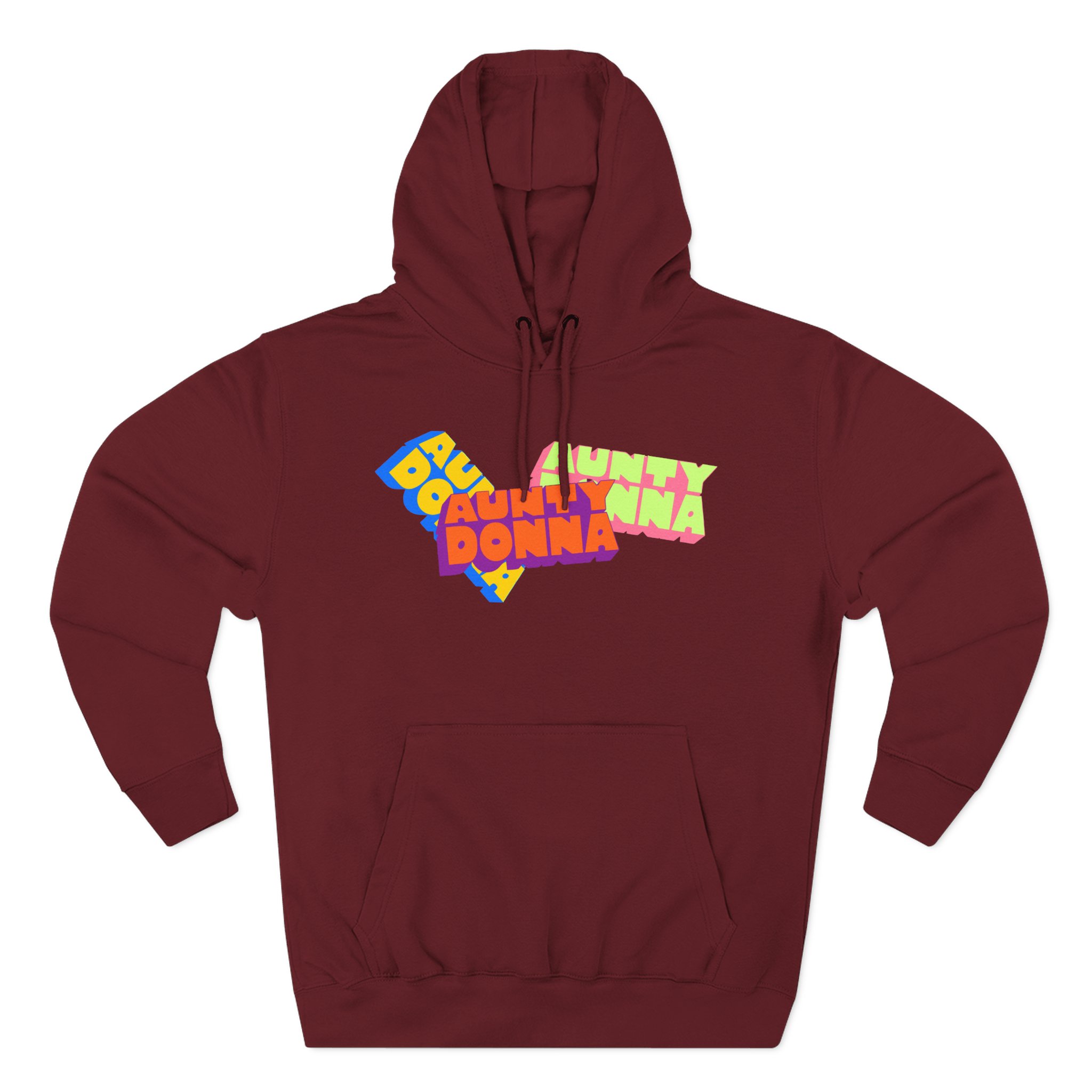 Aunty Donna Three Logo Three-Panel Fleece Hoodie