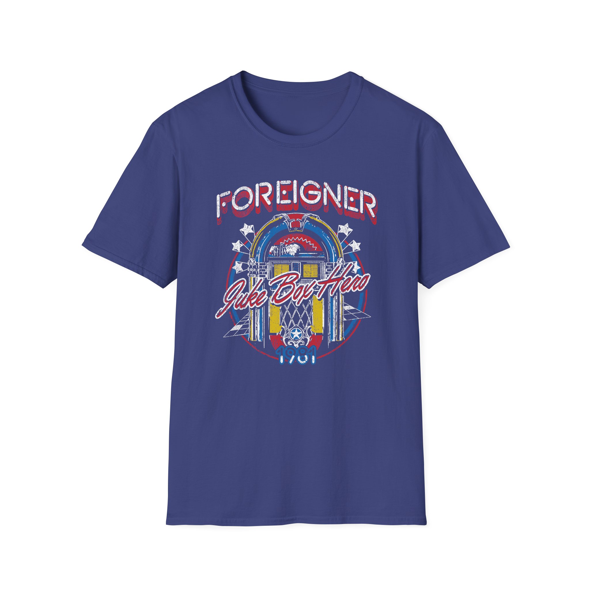 Foreigner Juke Box Hero Unisex Softstyle T-Shirt