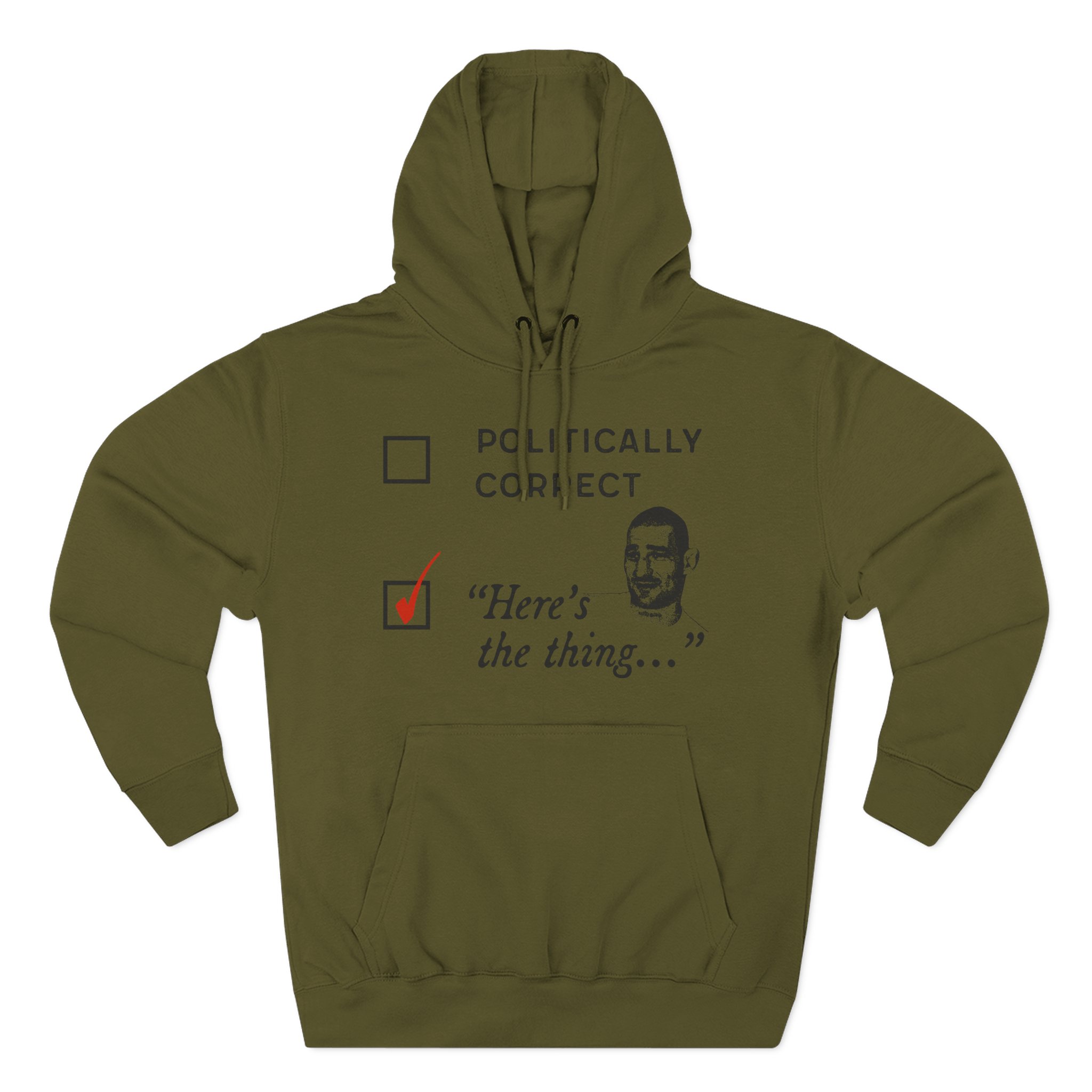 Sean Strickland Here's the Thing Three-Panel Fleece Hoodie