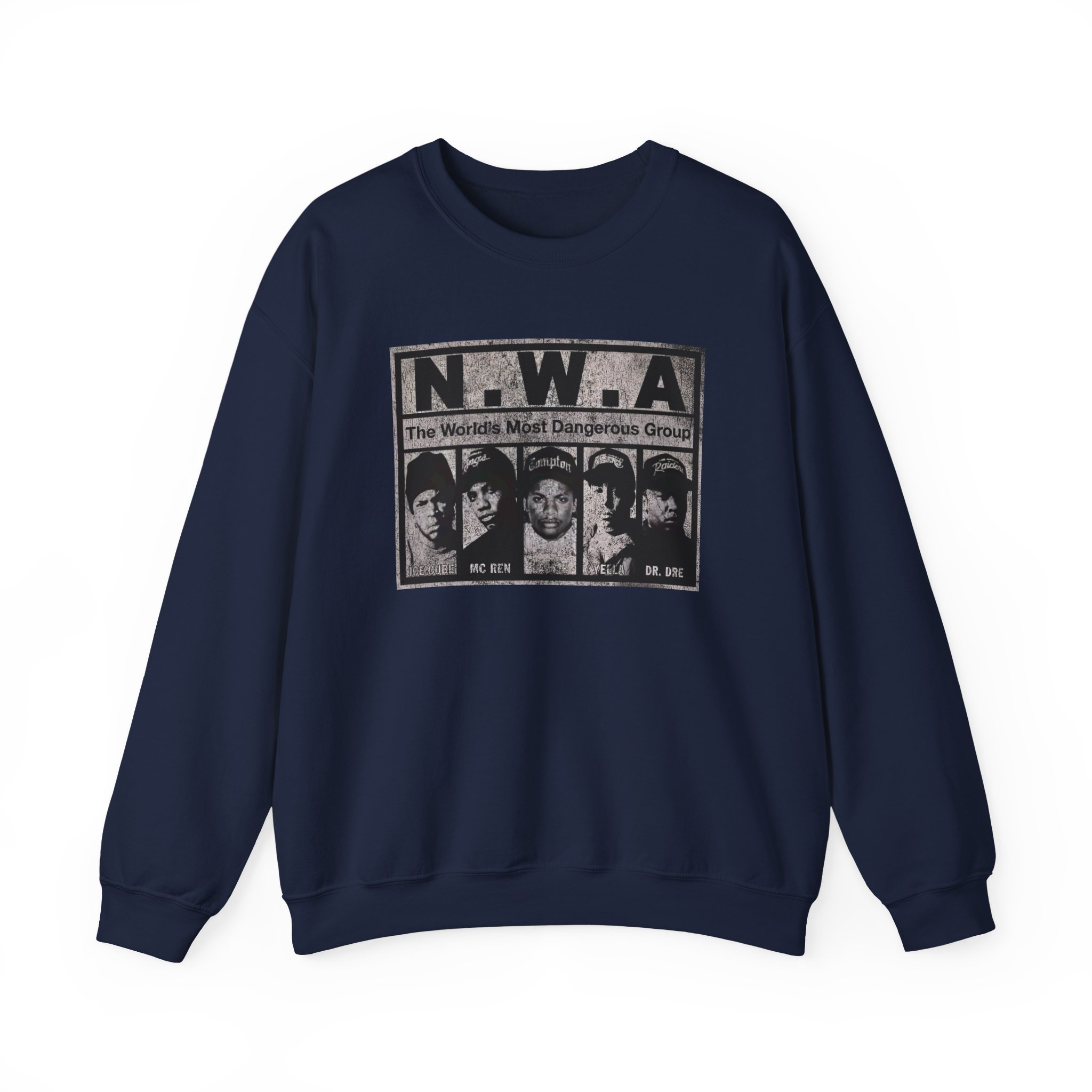 NWA The World's Most Dangerous Group Unisex Heavy Blendâ„¢ Crewneck Sweatshirt