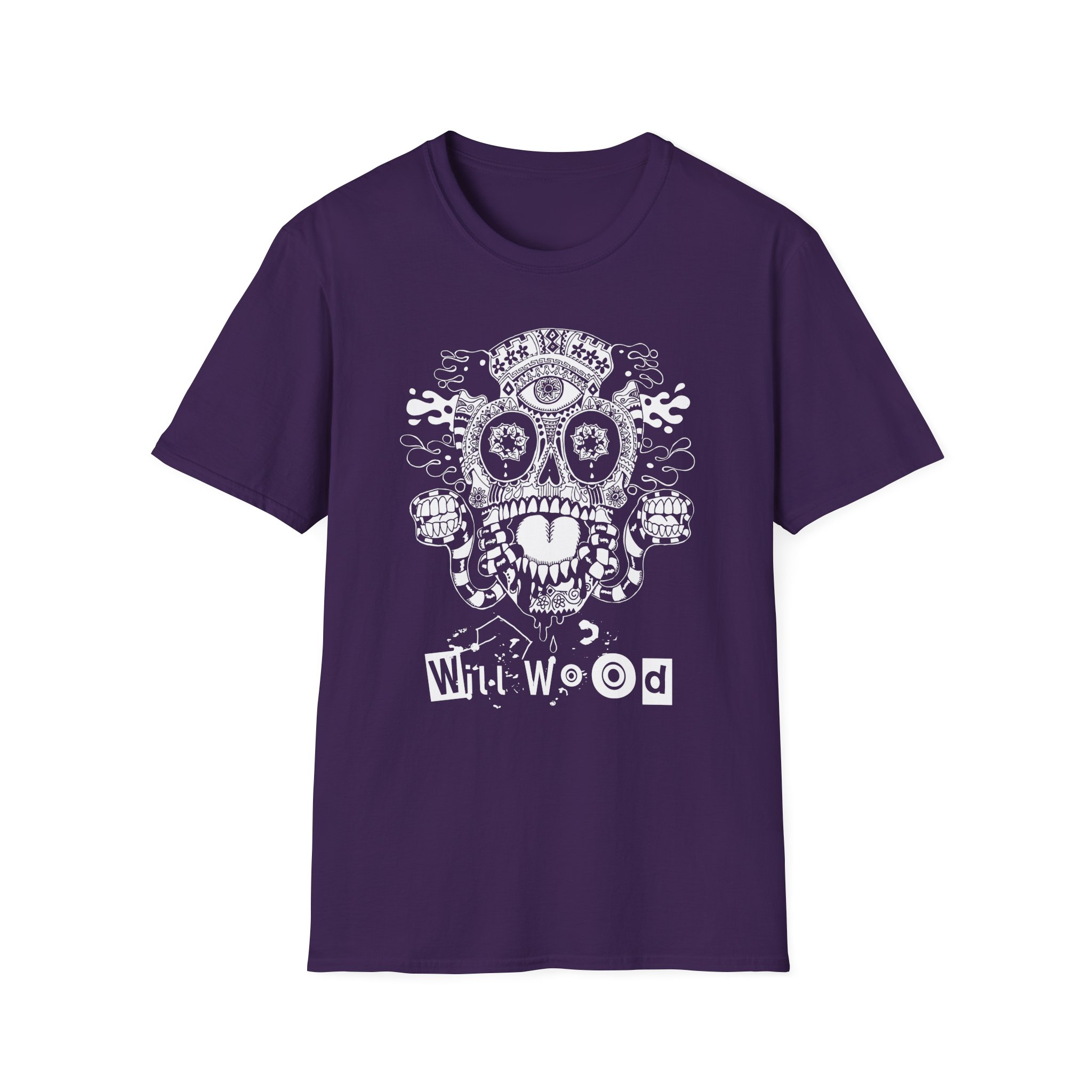 Will Wood Host Skull Unisex Softstyle T-Shirt