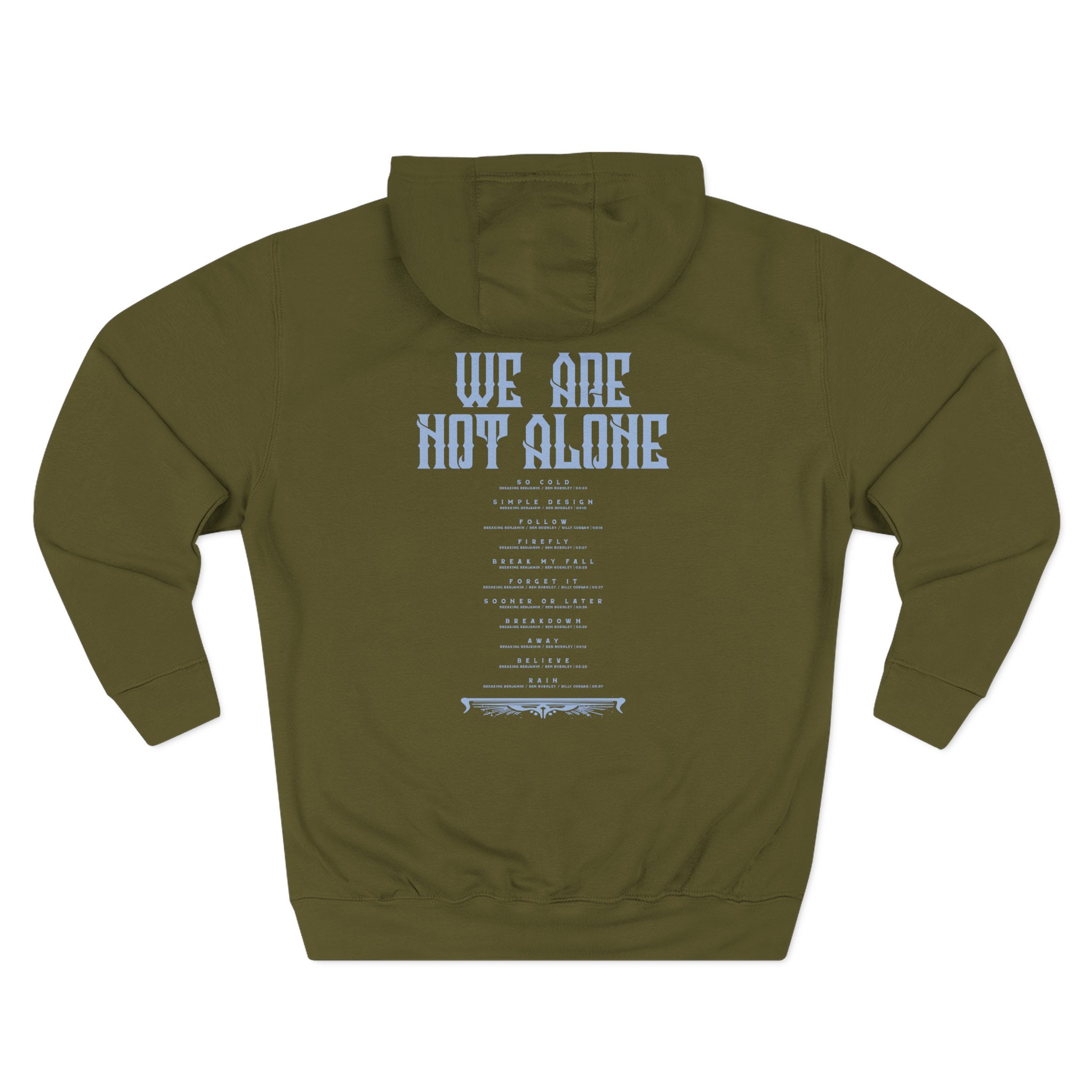 Breaking Benjamin We Are Not Alone 20th-anniversary Three-Panel Fleece Hoodie