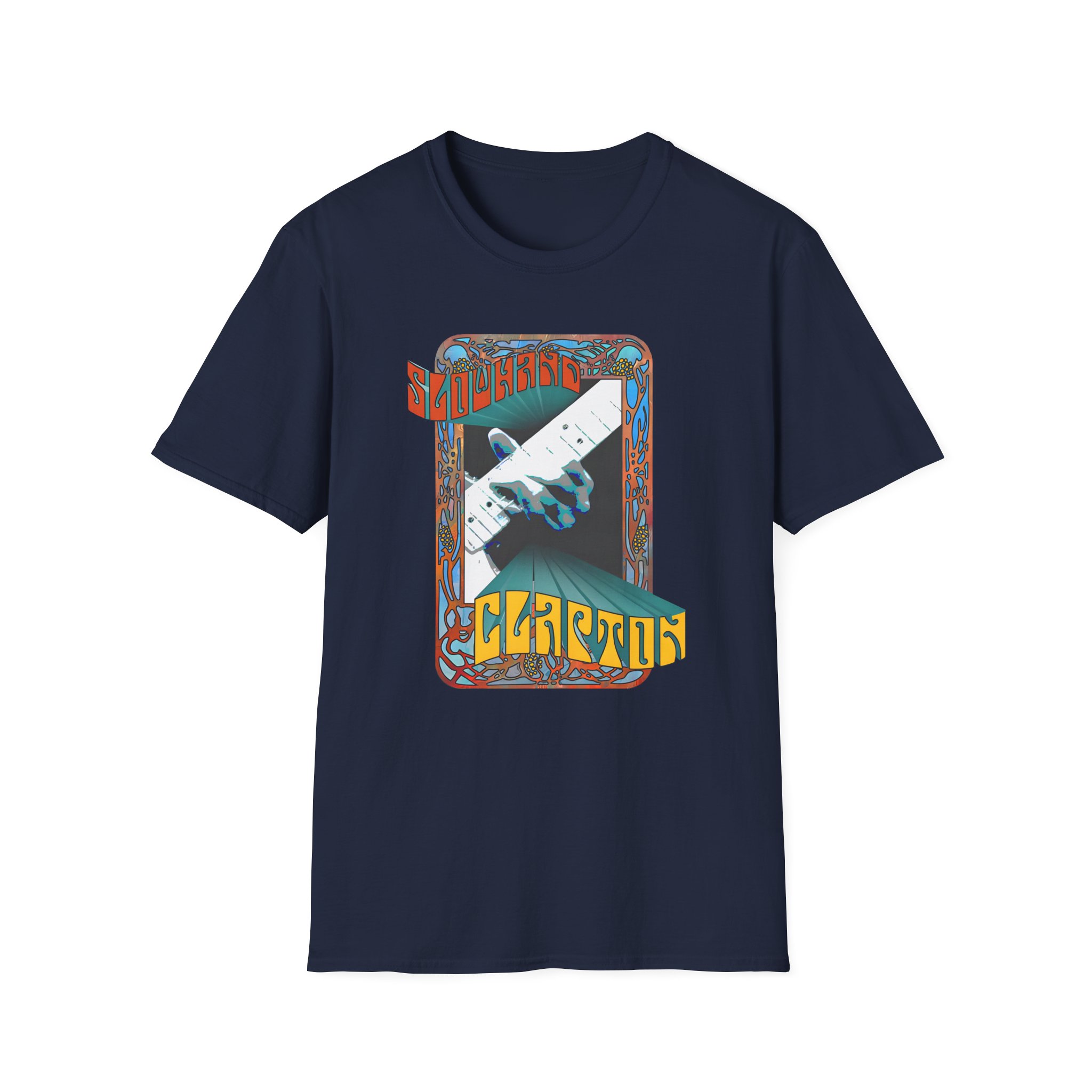 Eric Clapton Psychedelic Slowhand Unisex Softstyle T-Shirt