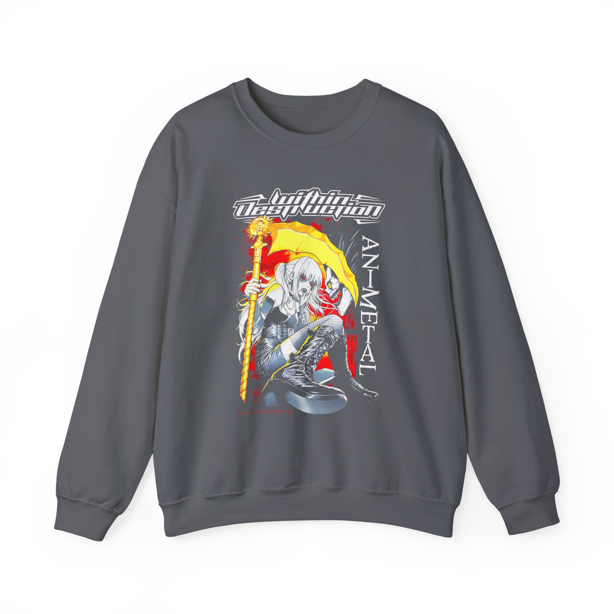Within Destruction Misa Animetal Unisex Heavy Blend Crewneck Sweatshirt