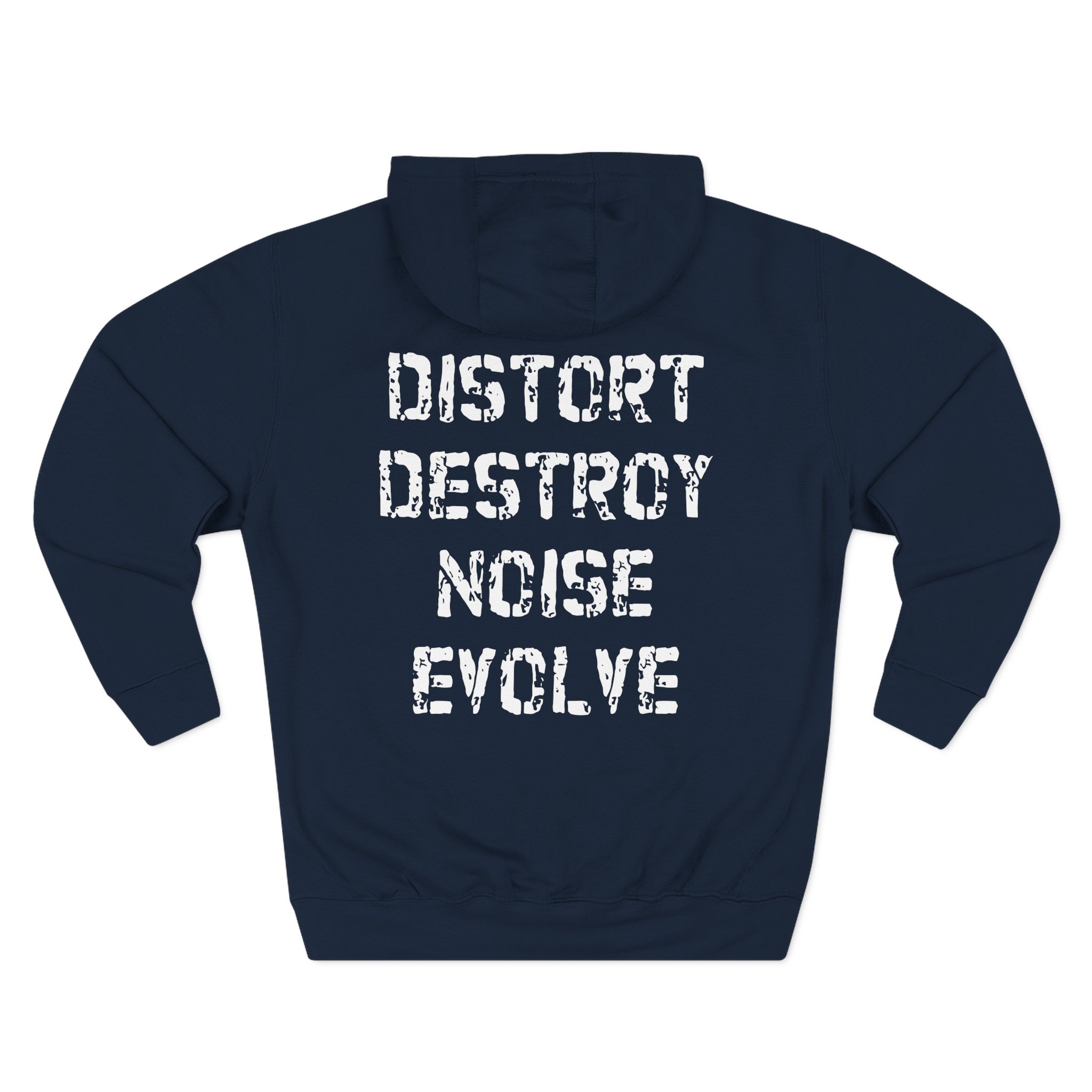 Brutal Truth Distort Destroy Noise Evolve Three-Panel Fleece Hoodie