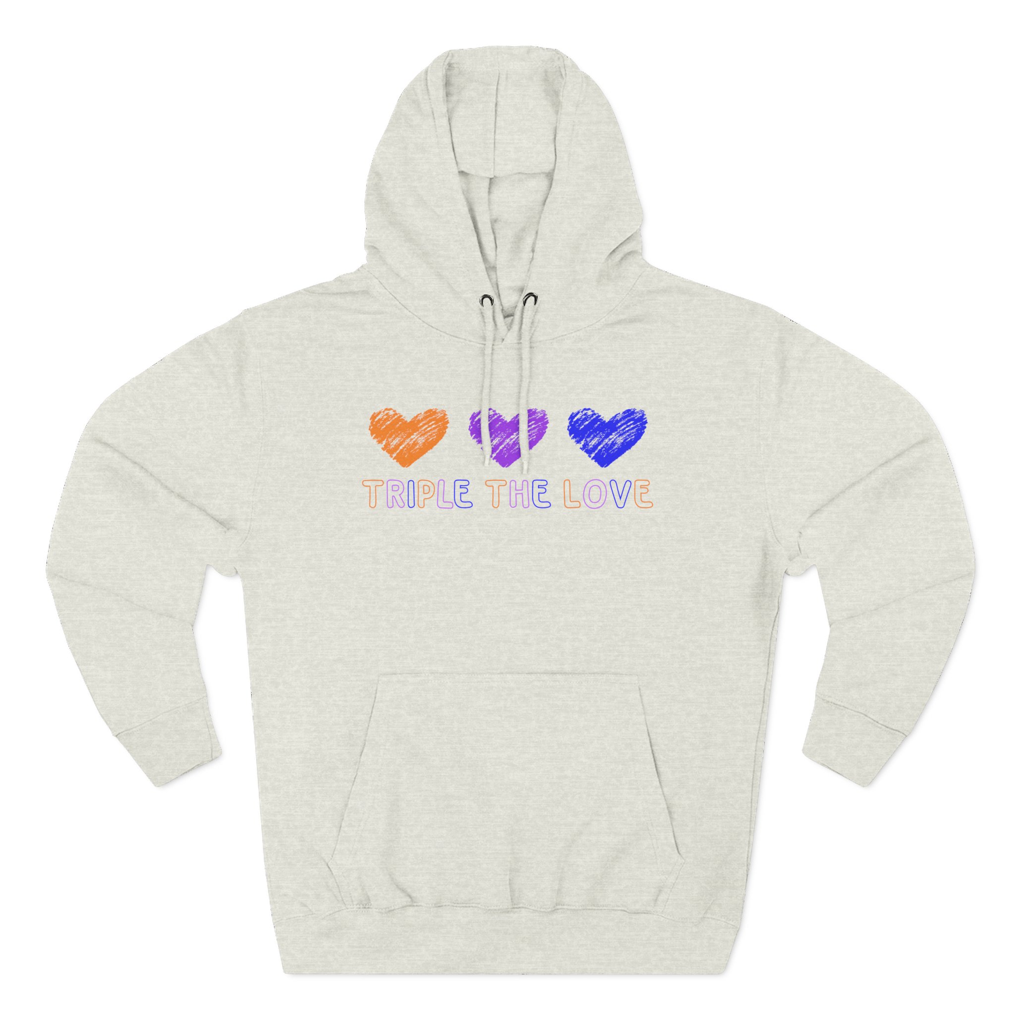 Fresh Love Triple the Love Three-Panel Fleece Hoodie