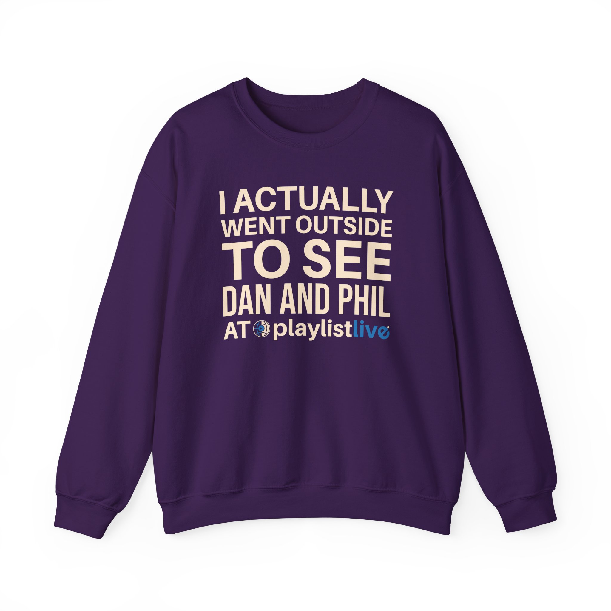 Dan and Phil Actually Went Outside to See Dan and Phil at Playlist Live Unisex Heavy Blendâ„¢ Crewneck Sweatshirt