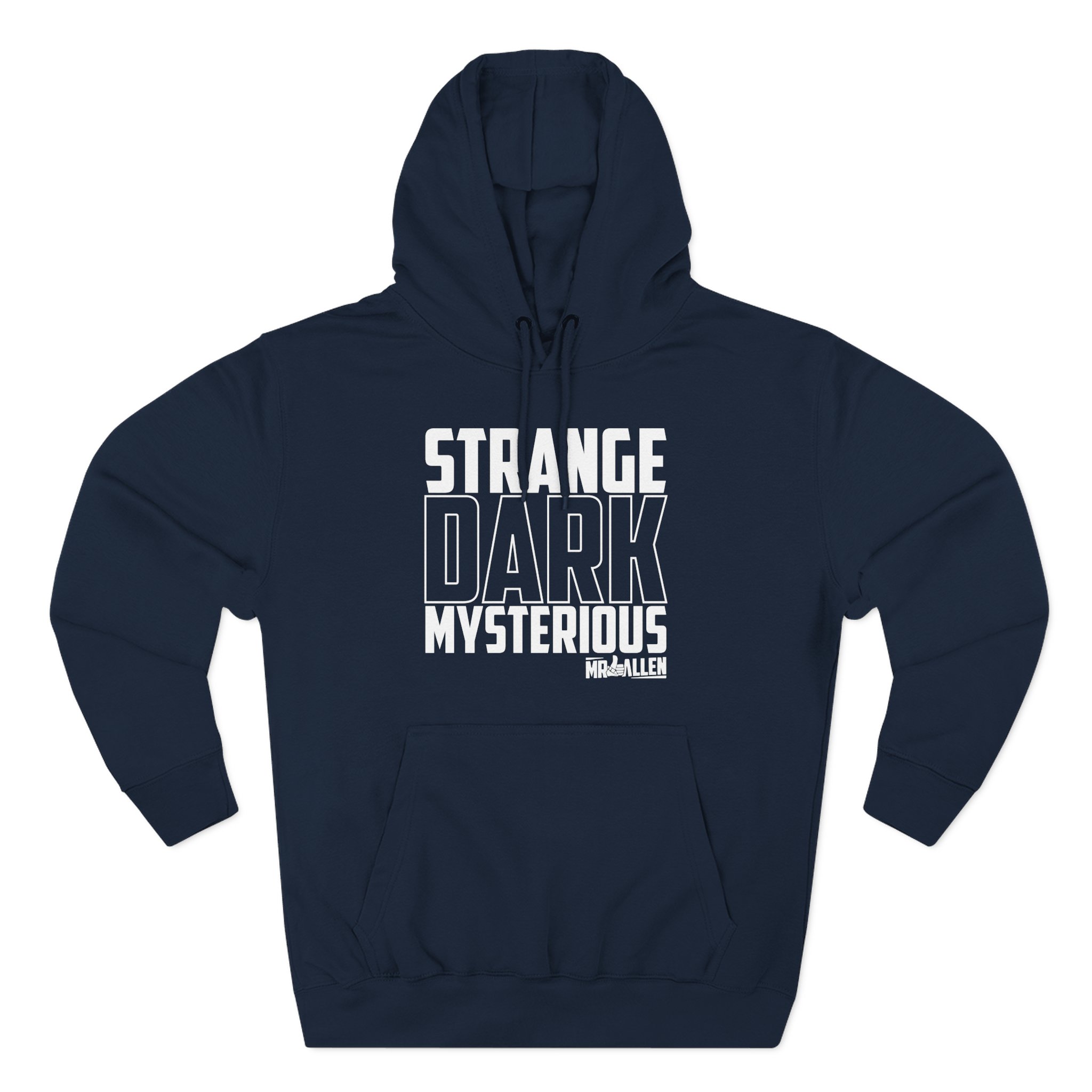 Mrballen Strange Dark Mysterious Three-Panel Fleece Hoodie