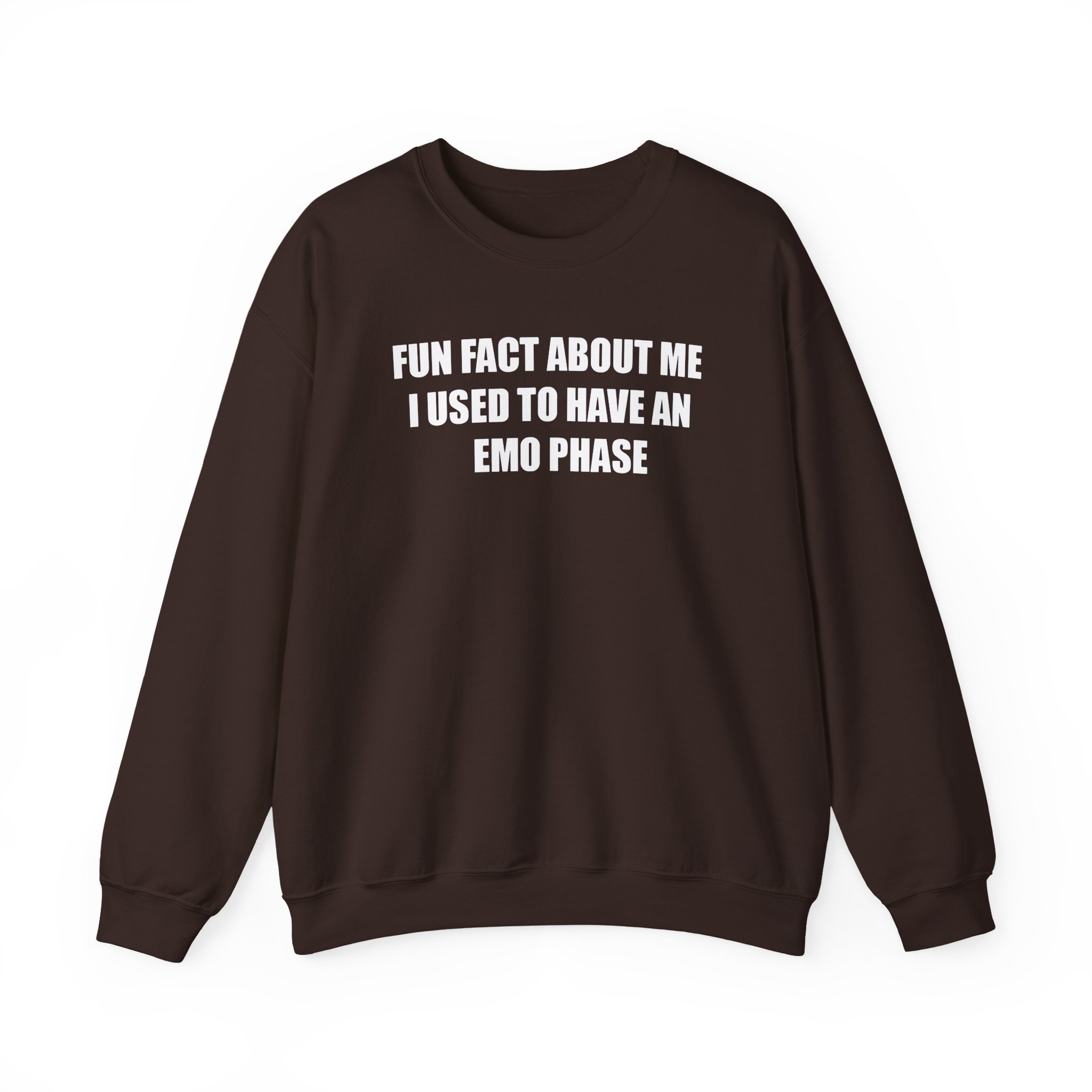 Jake & Johnnie Fun Fact About Me I Used to Have an Emo Phase Unisex Heavy Blendâ„¢ Crewneck Sweatshirt