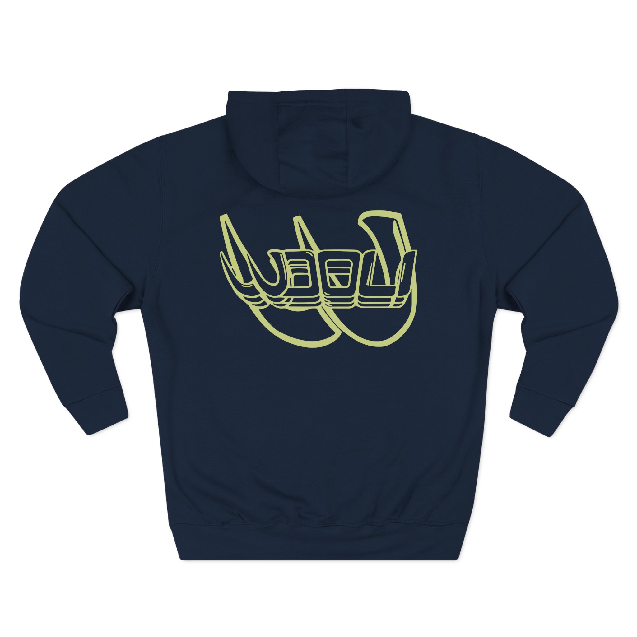 Wooli Logo Three-Panel Fleece Hoodie