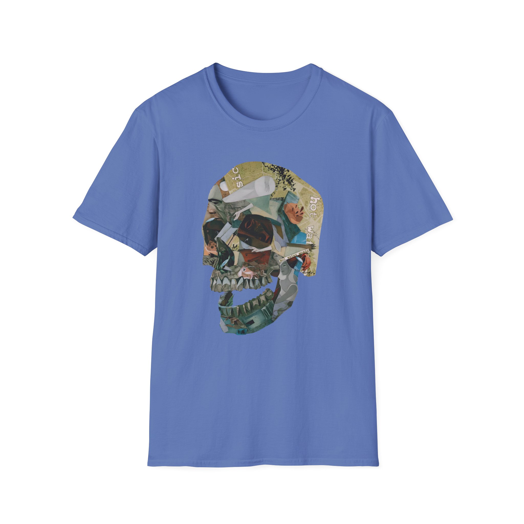 Hot Water Music Album Collage Skull Unisex Softstyle T-Shirt